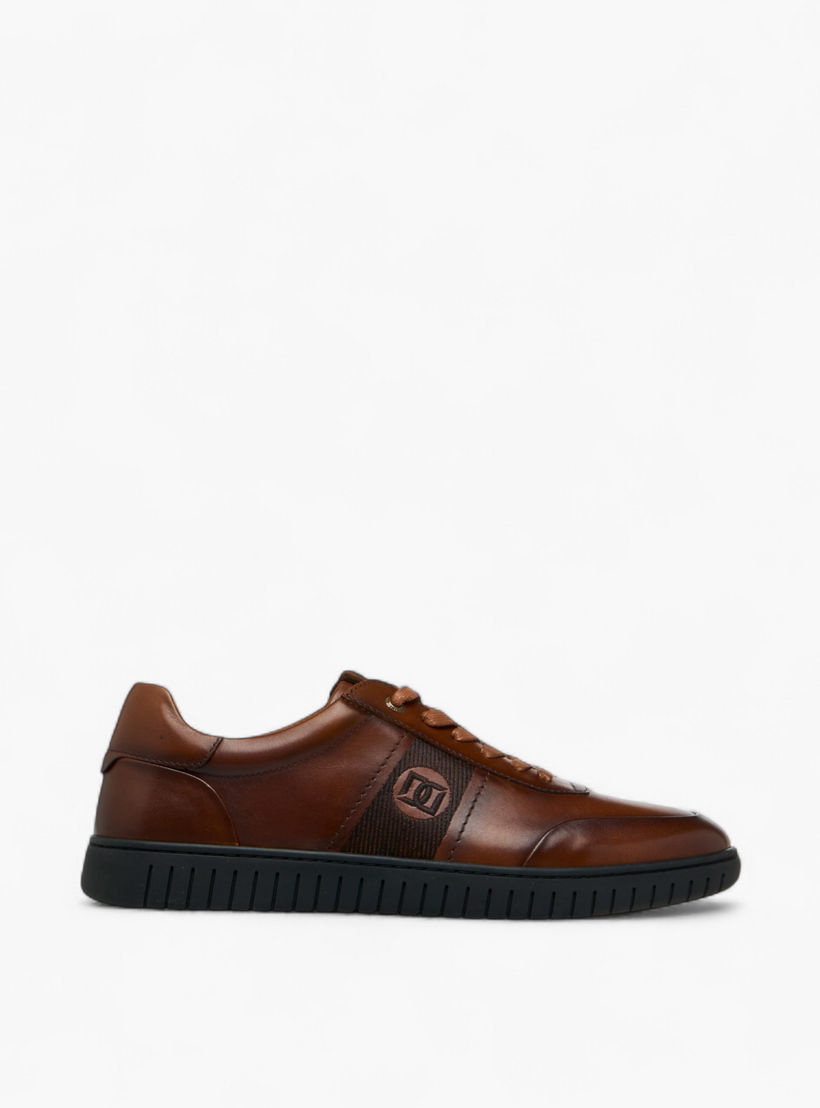 حذاء سنيكرز جلد برباط وتطريز الشعار للرجال من دوتشيني-men-shoes-sneakers-image-3