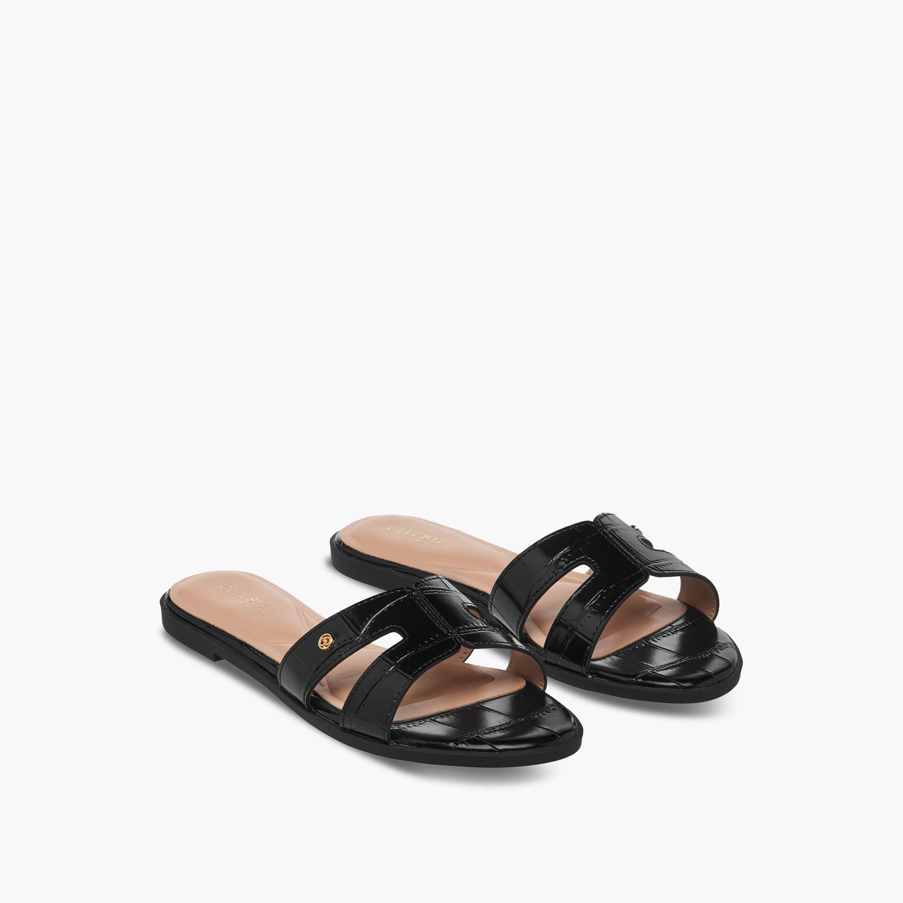 صندل بارز الملمس سهل الارتداء للنساء من سيليست-women-shoes-flats-sandals-image-1