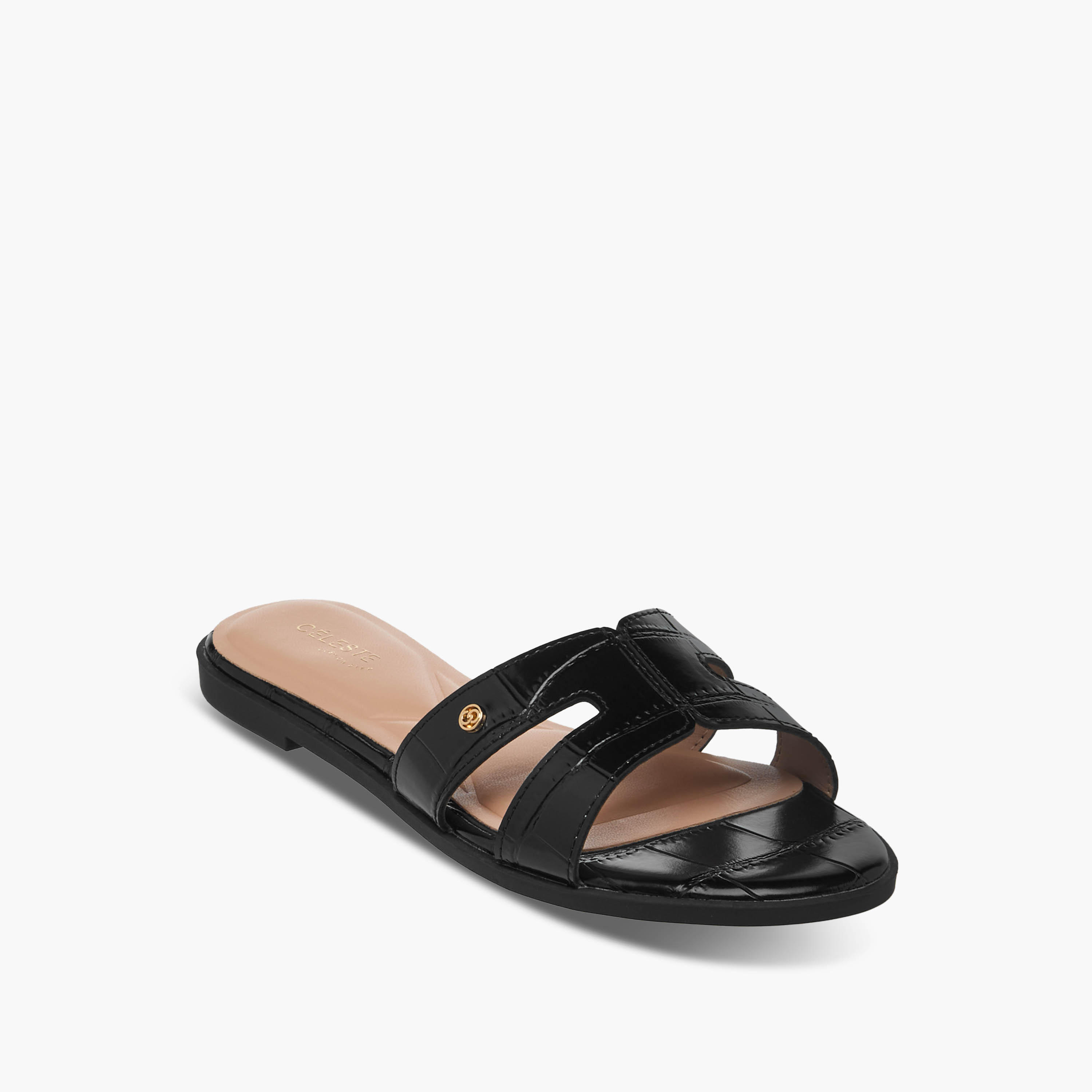 صندل بارز الملمس سهل الارتداء للنساء من سيليست-women-shoes-flats-sandals-image-2