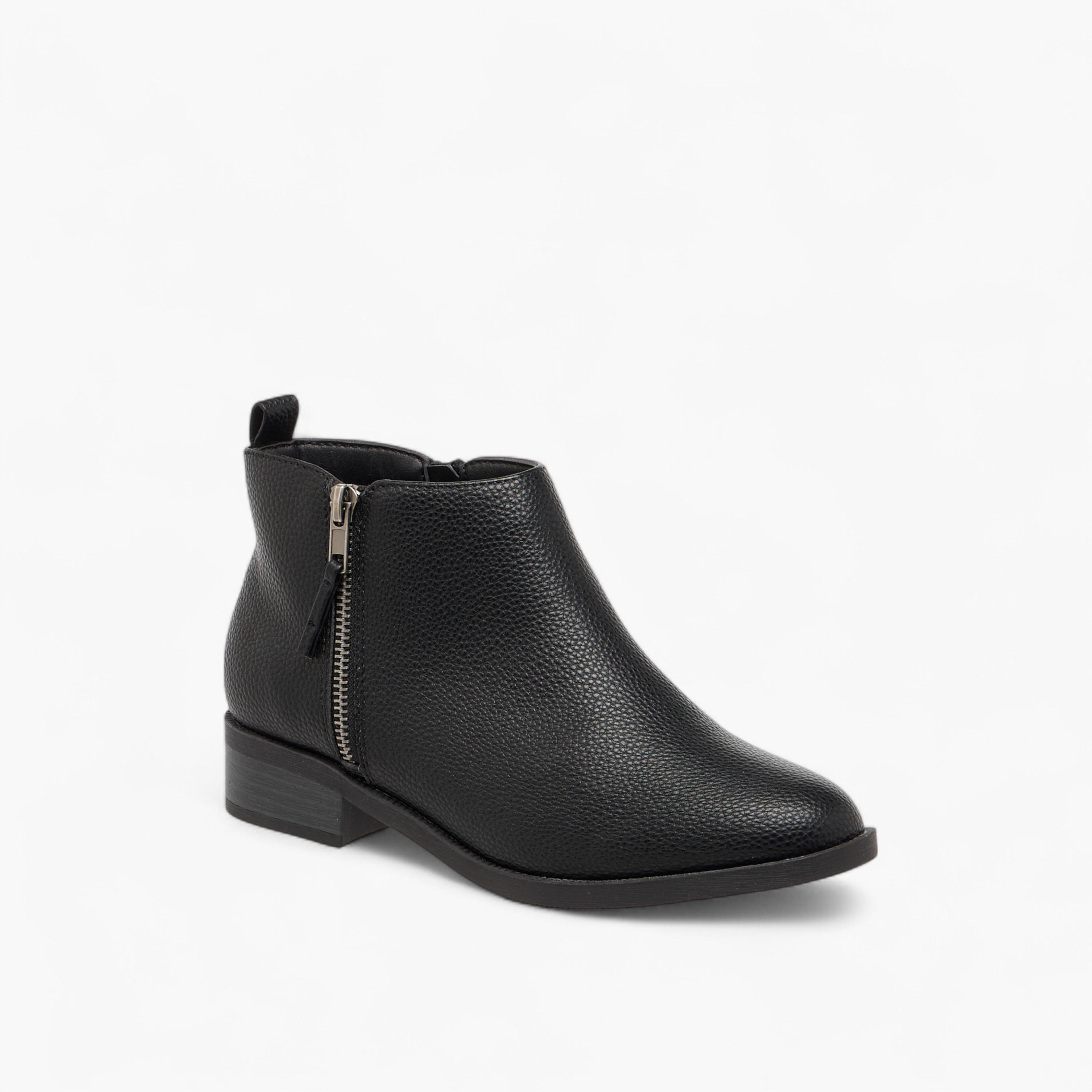 بوت كاحل سادة بسحاب إغلاق من فلورا بيلا-women-shoes-boots-image-2