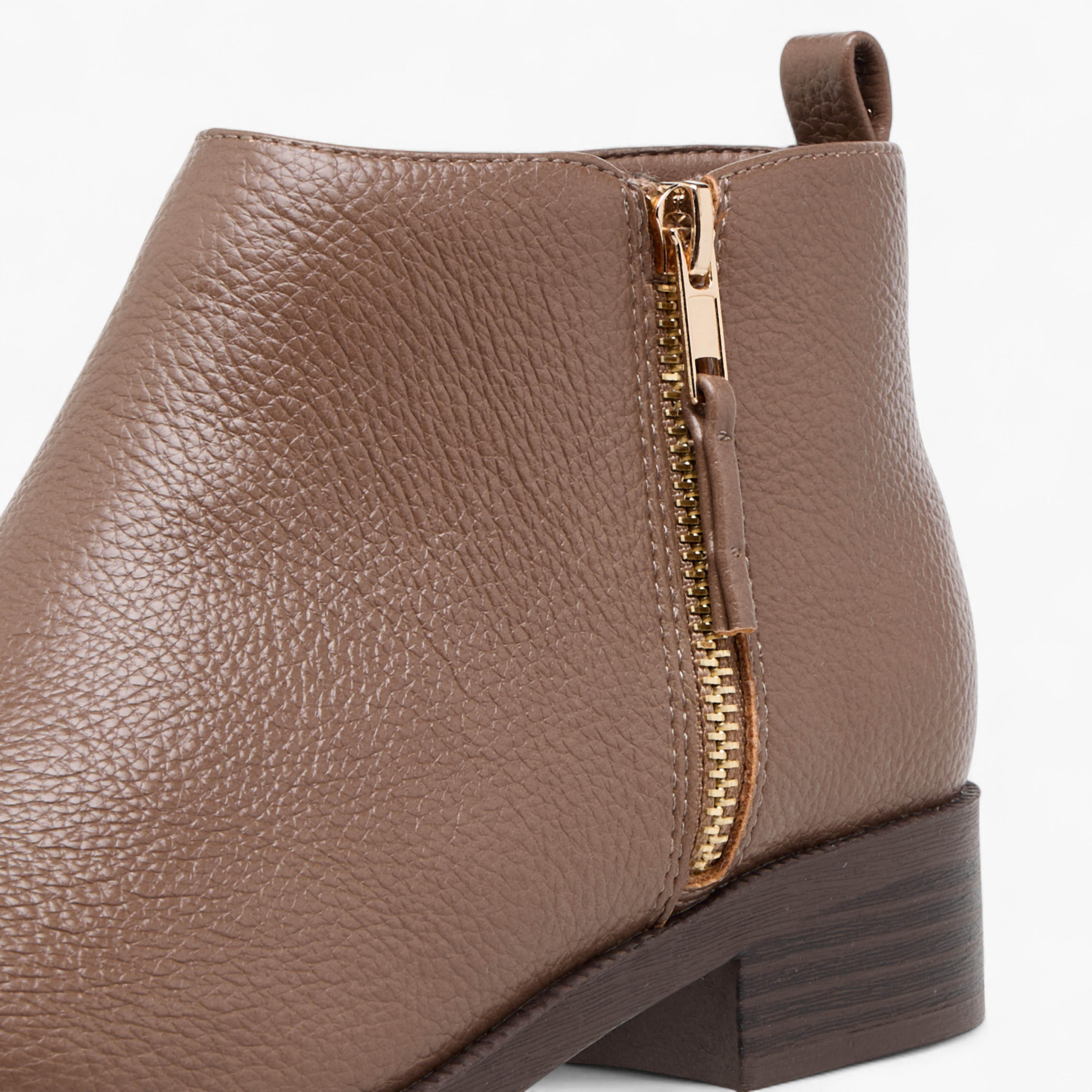 Flora Bella Solid Ankle Boots with Zip Closure-women-shoes-boots-image-4