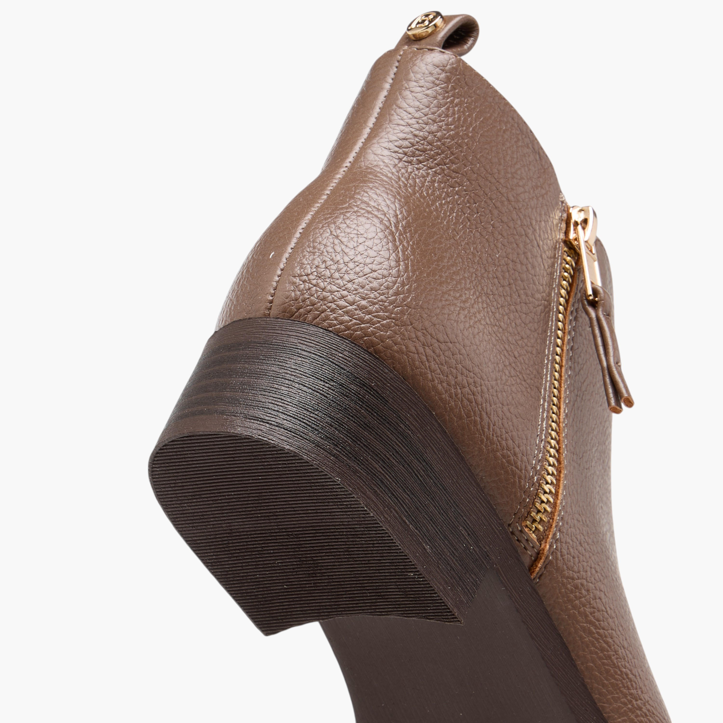 Flora Bella Solid Ankle Boots with Zip Closure-women-shoes-boots-image-5