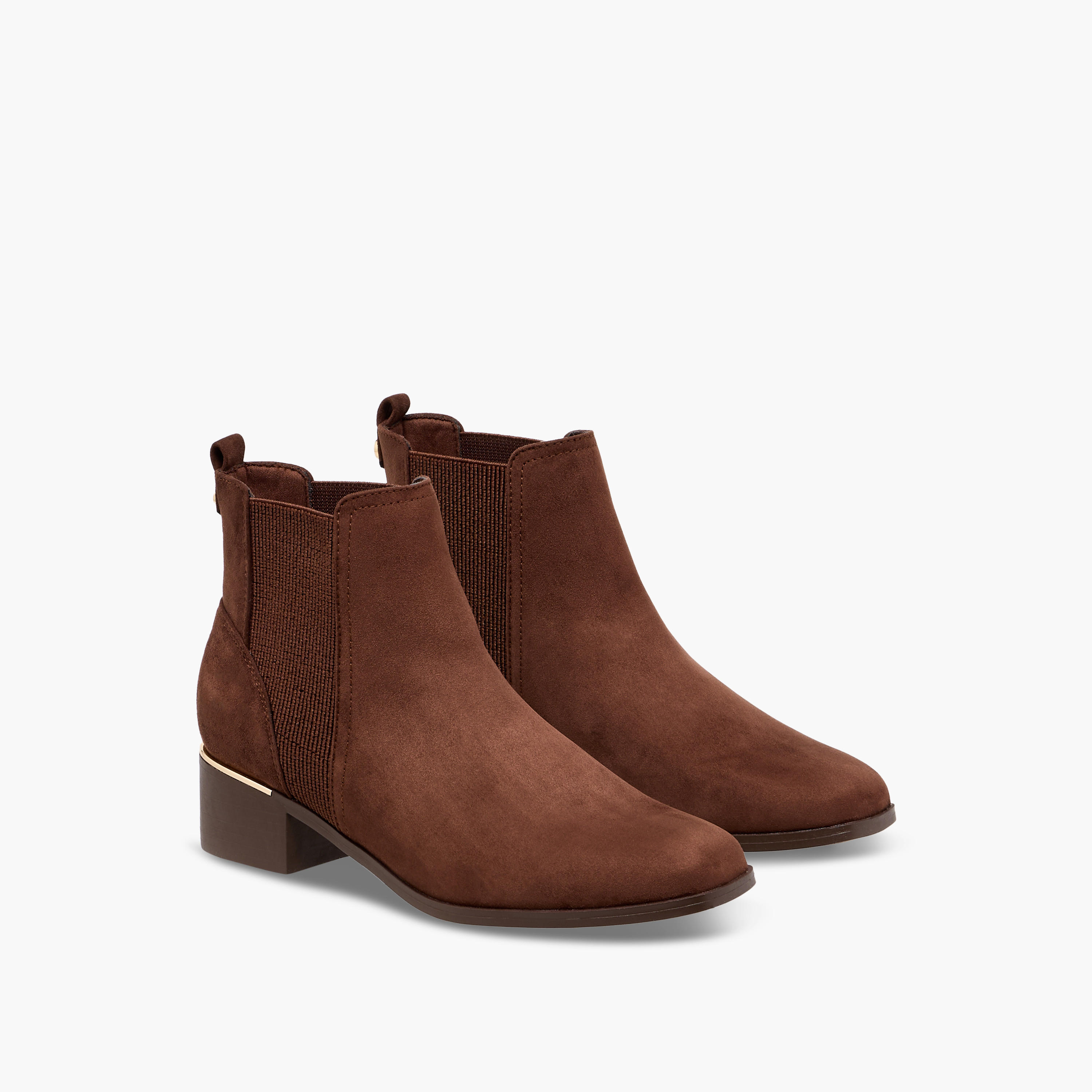 Celeste Women's Solid Chelsea Boots with Elasticated Detail and Block Heels-women-shoes-boots-image-1