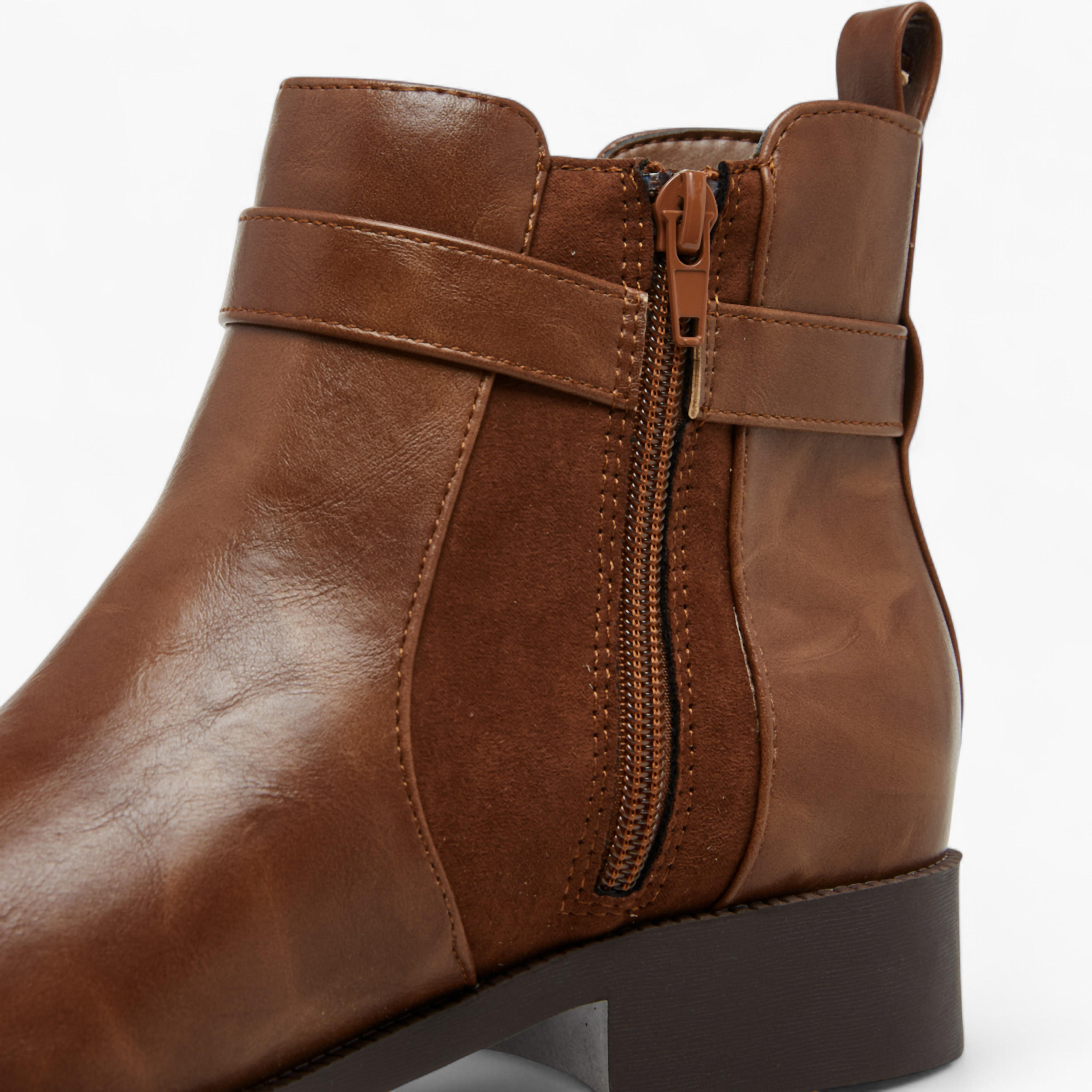 بوت بطول الكاحل بسحاب إغلاق من فلورا بيلا-women-shoes-boots-image-5