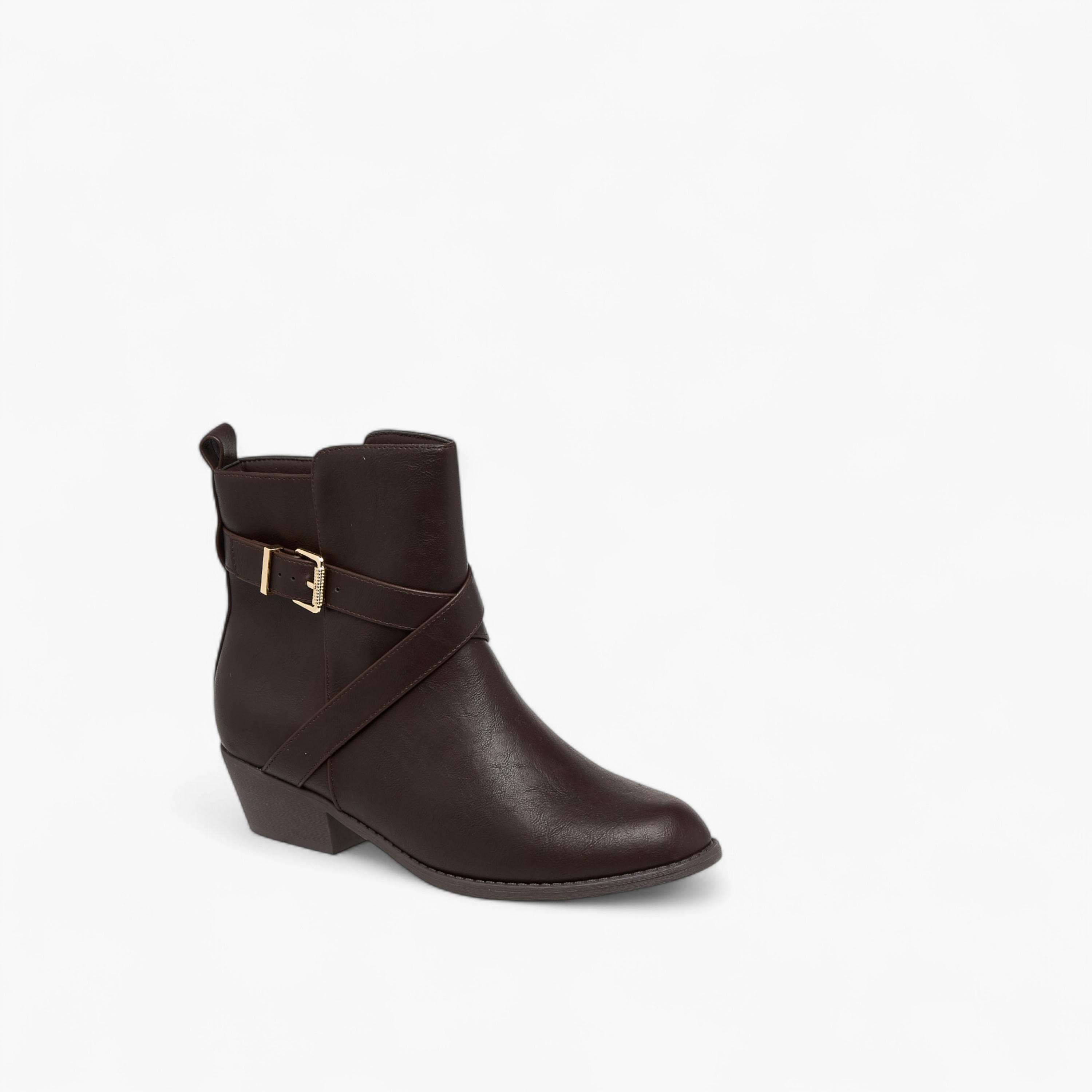 بوت سادة بطول الكاحل وبسحاب إغلاق من فلورا بيلا-women-shoes-boots-image-2