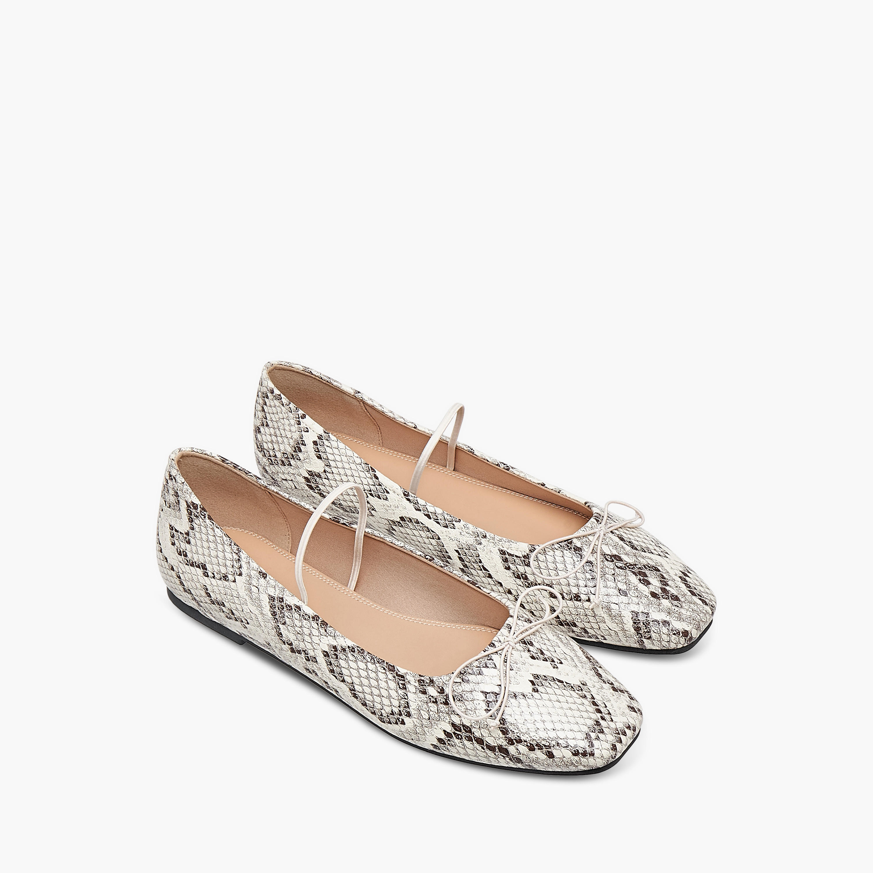 حذاء باليرينا بطبعات وحزام مطاطي للنساء من سيليست-women-shoes-ballerinas-image-1