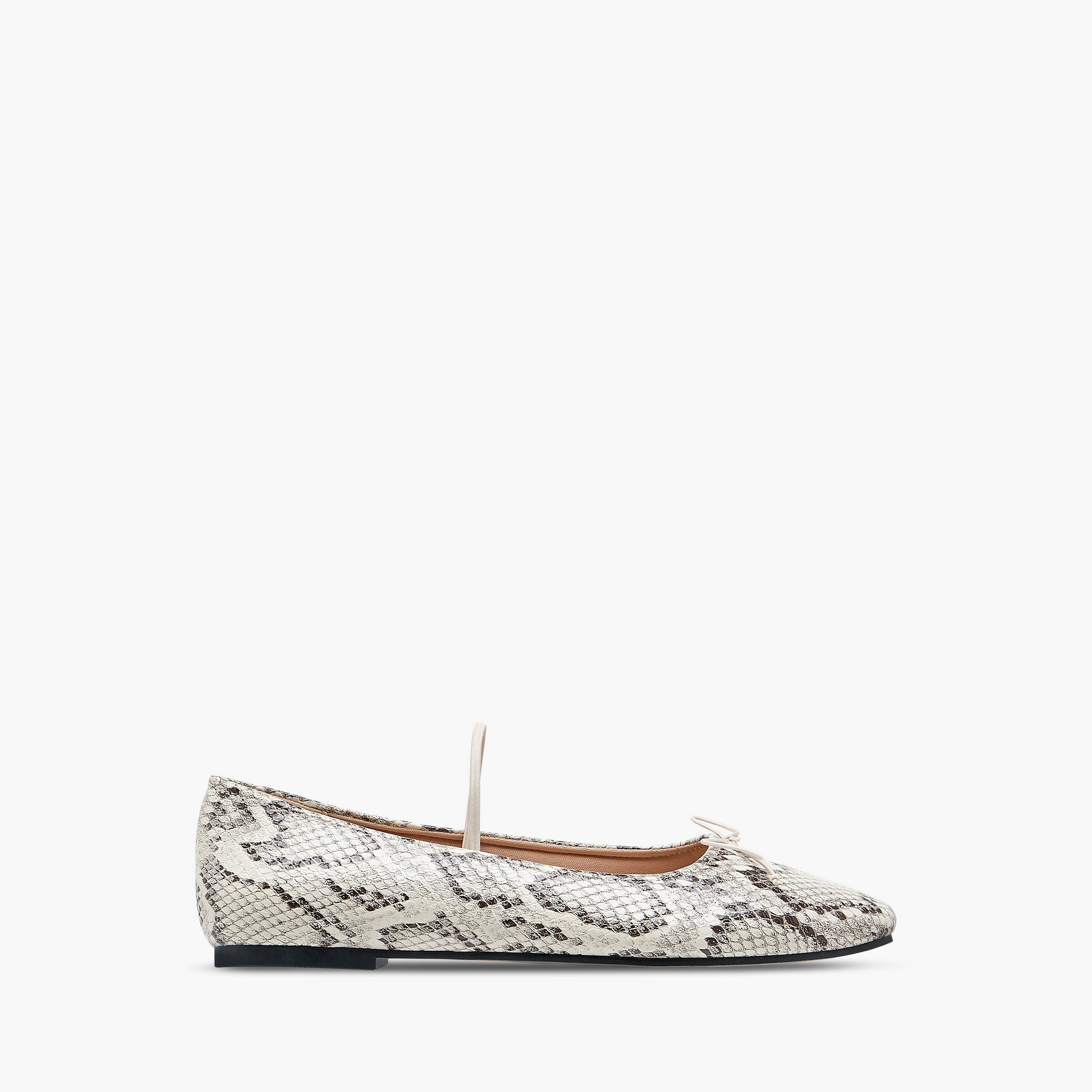 حذاء باليرينا بطبعات وحزام مطاطي للنساء من سيليست-women-shoes-ballerinas-image-3