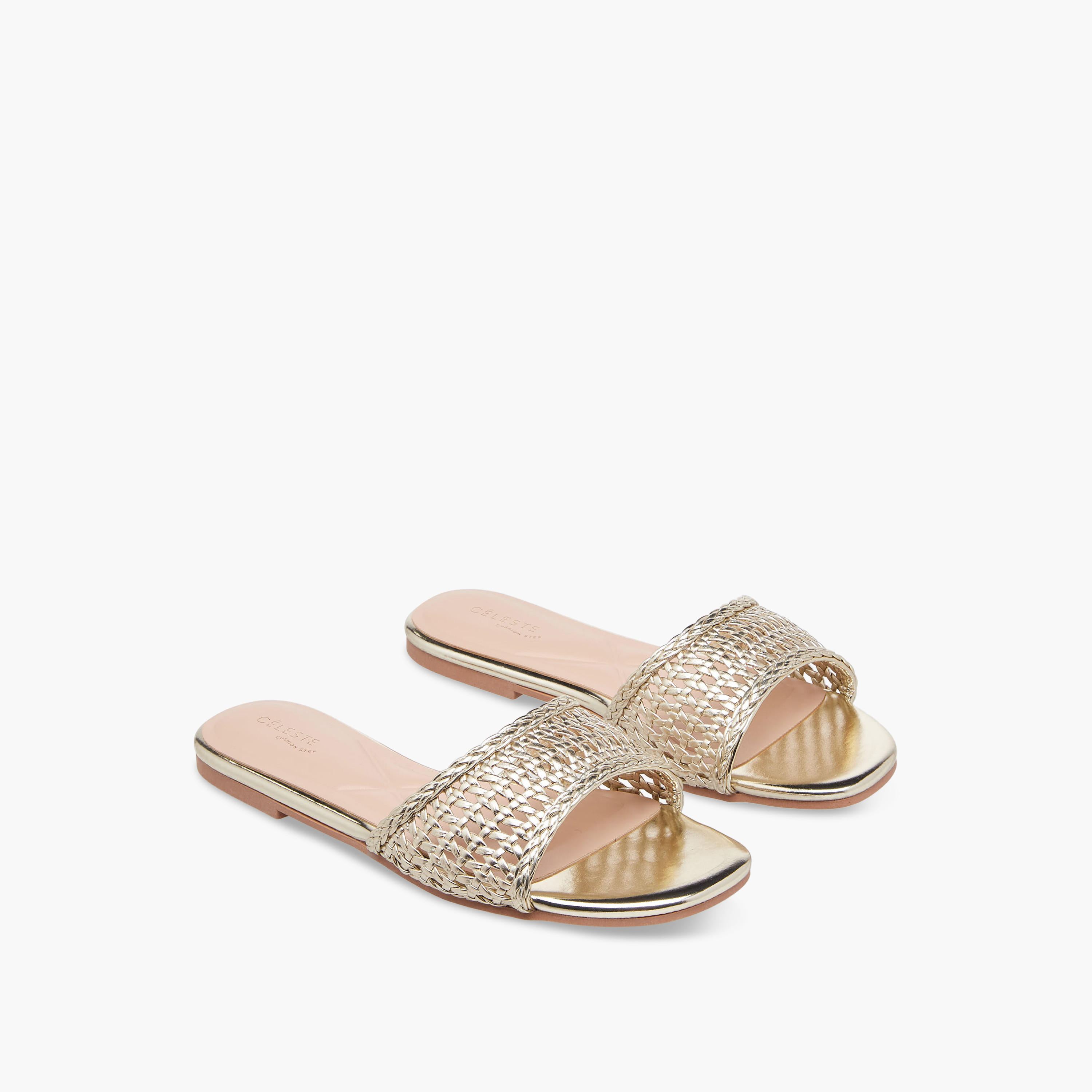 صندل مسطّح منسوج بارز الملمس للنساء من سيليست-women-shoes-flats-sandals-image-1