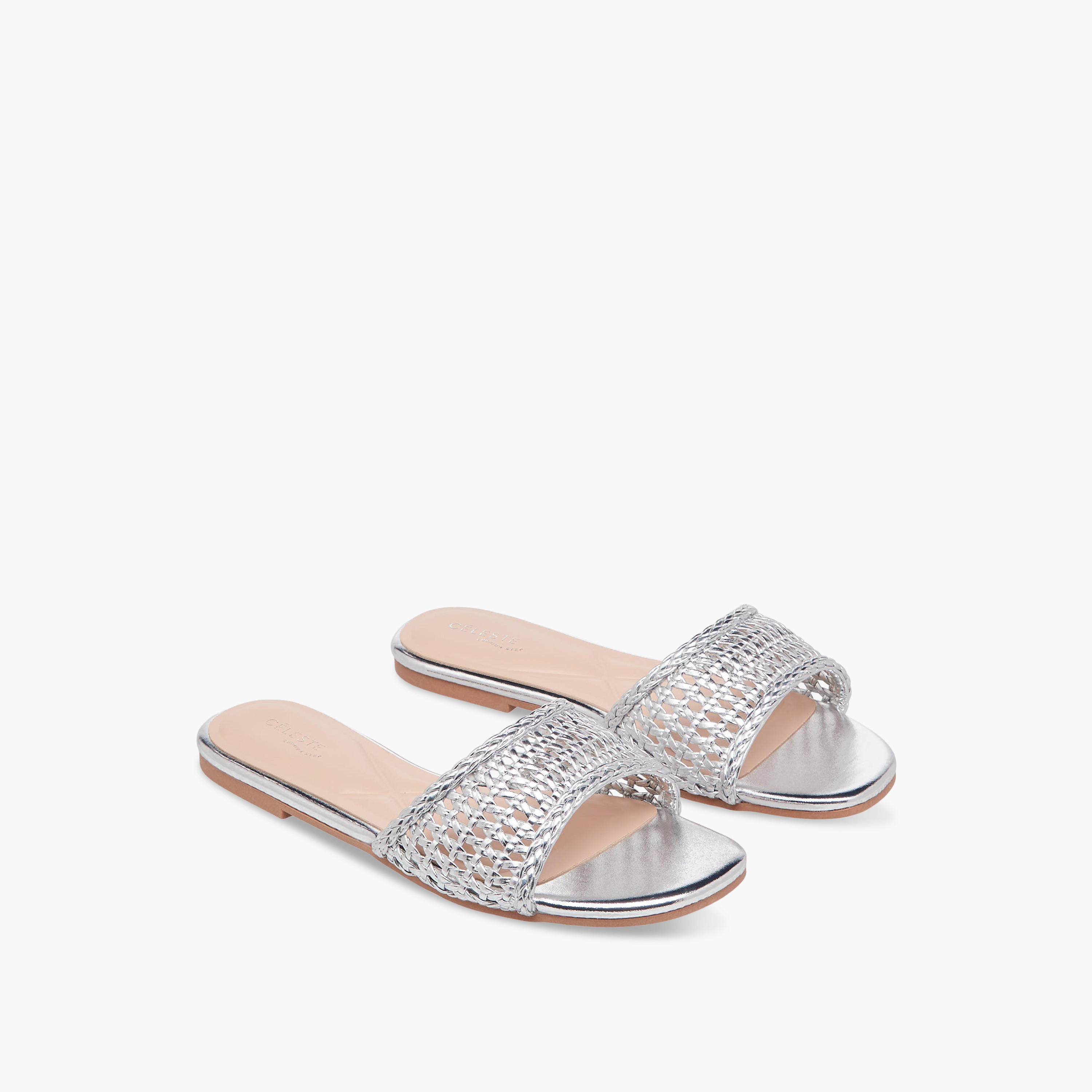 صندل مسطّح منسوج بارز الملمس للنساء من سيليست-women-shoes-flats-sandals-image-1