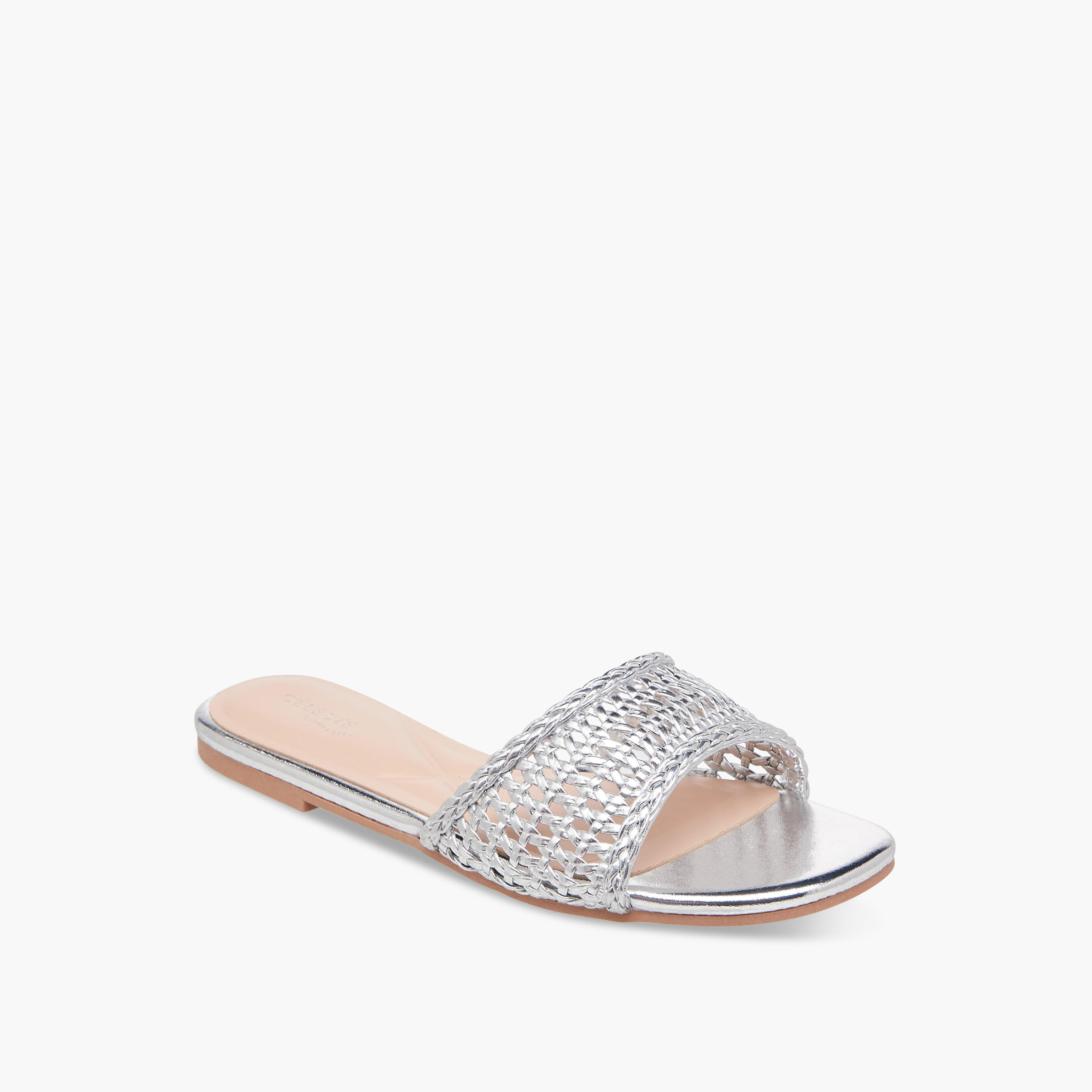 صندل مسطّح منسوج بارز الملمس للنساء من سيليست-women-shoes-flats-sandals-image-2