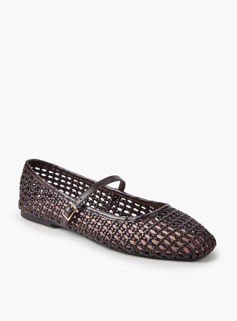 حذاء باليرينا بحزام إبزيم للنساء من سيليست-women-shoes-ballerinas-image-2