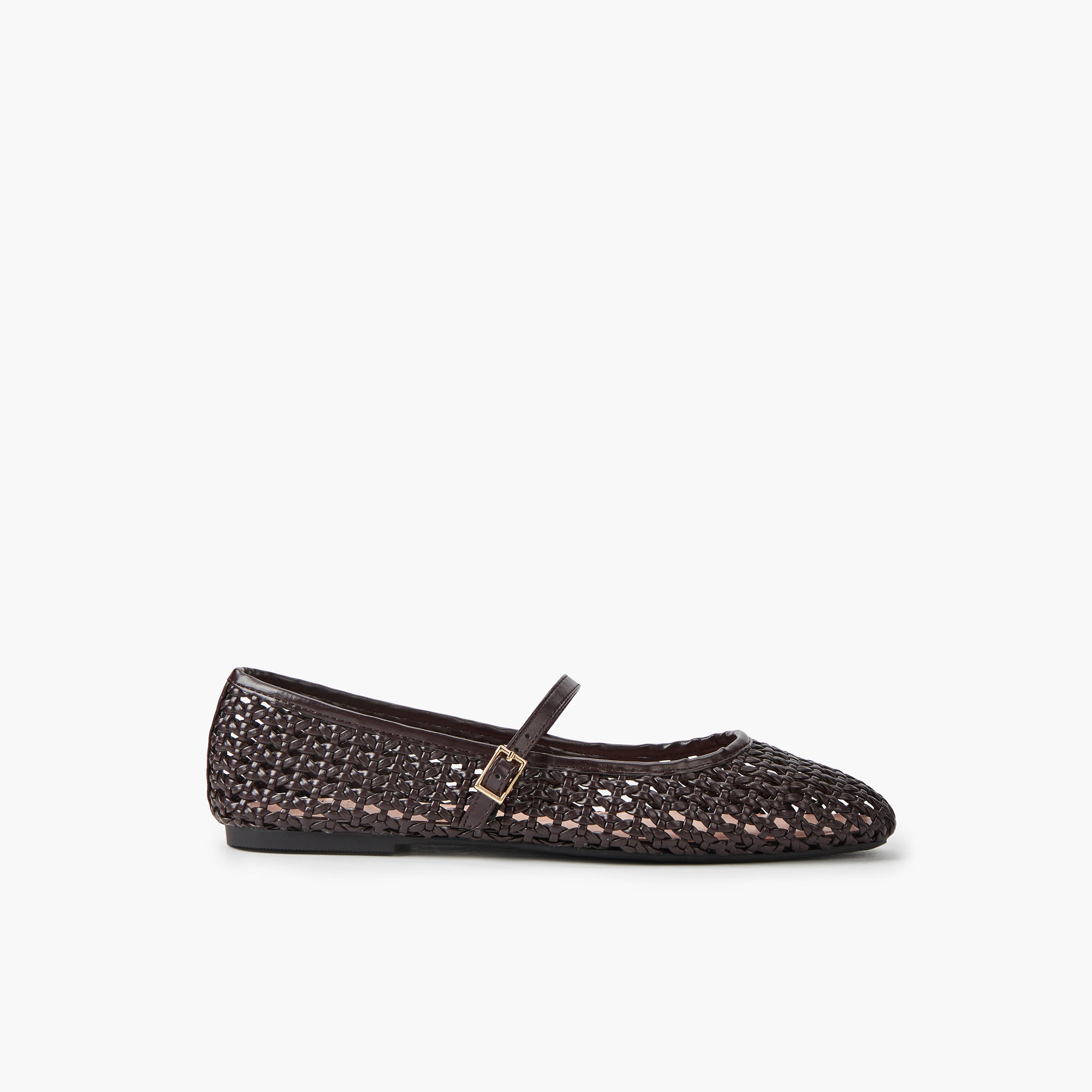حذاء باليرينا بحزام إبزيم للنساء من سيليست-women-shoes-ballerinas-image-3