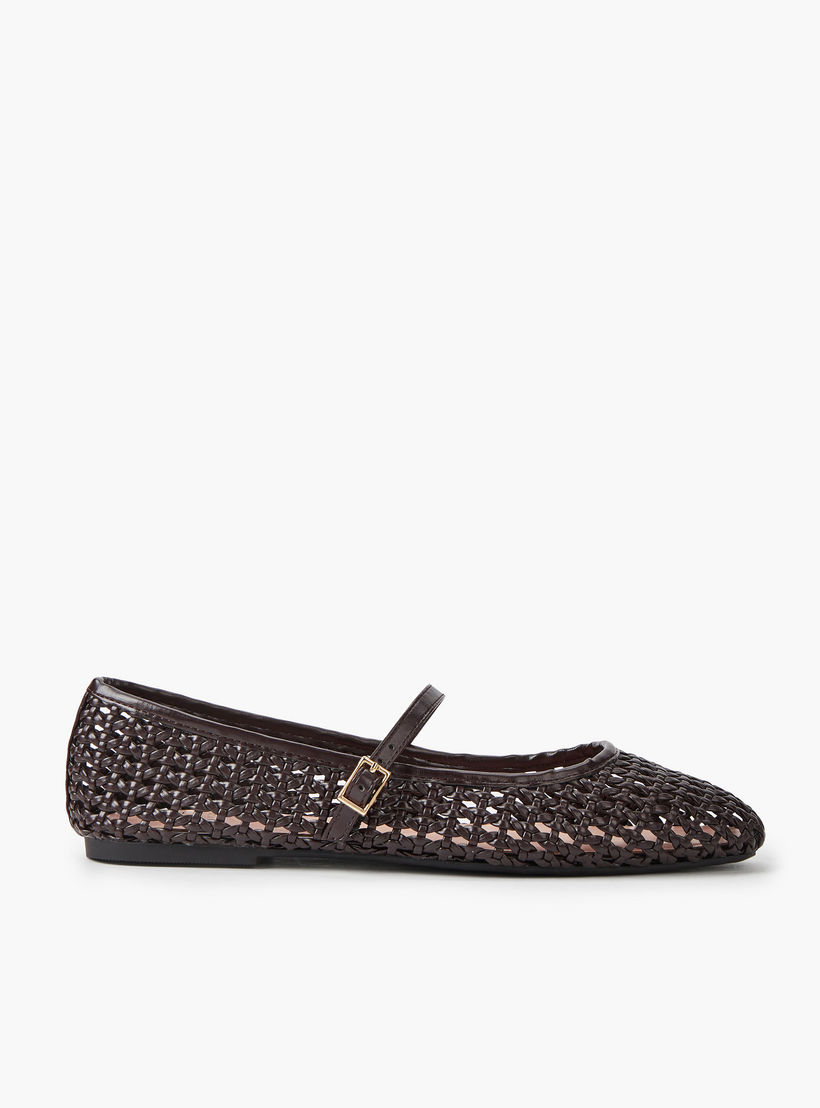 حذاء باليرينا بحزام إبزيم للنساء من سيليست-women-shoes-ballerinas-image-3