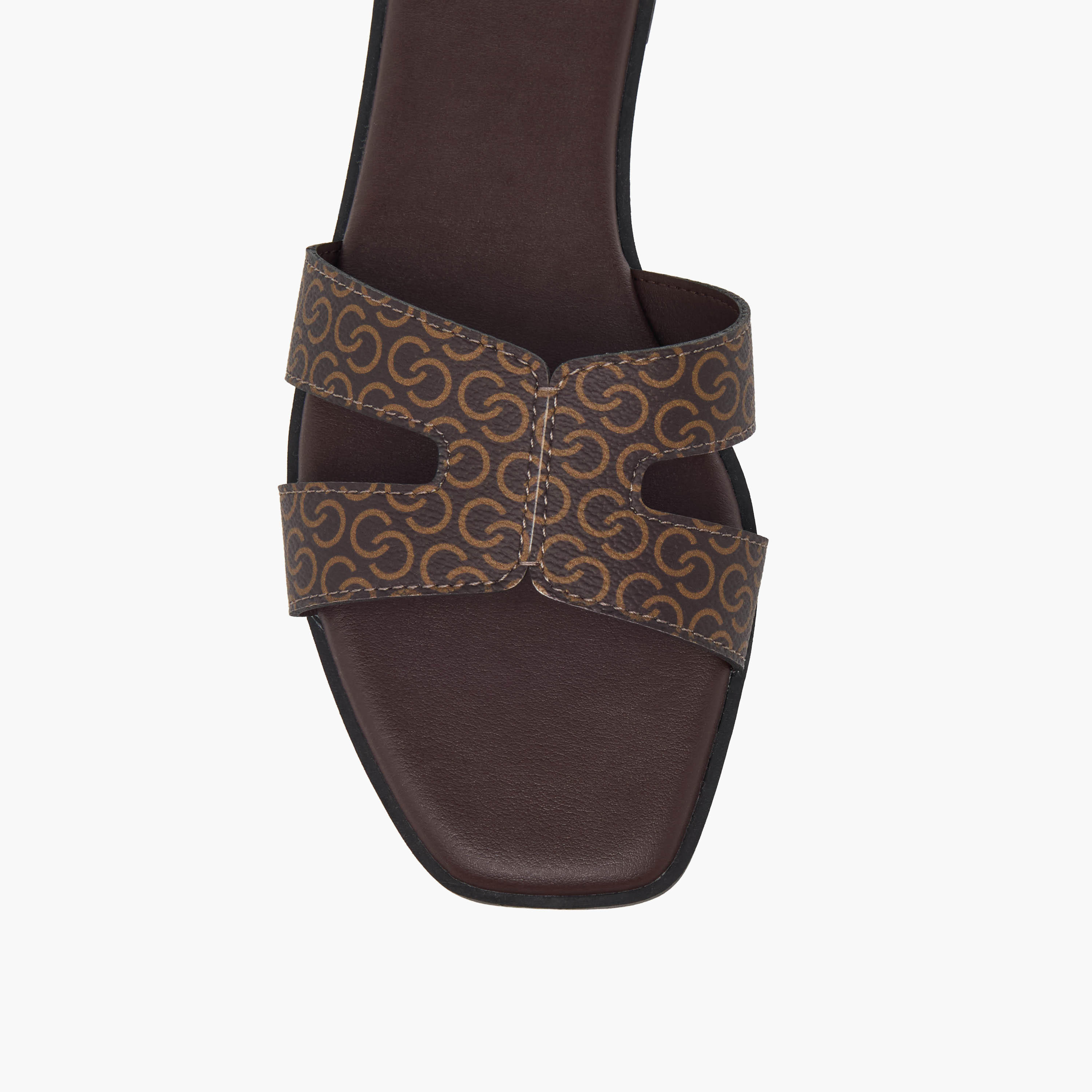 Celeste Women Monogram Print Flat Sandals-women-shoes-flats-sandals-image-4