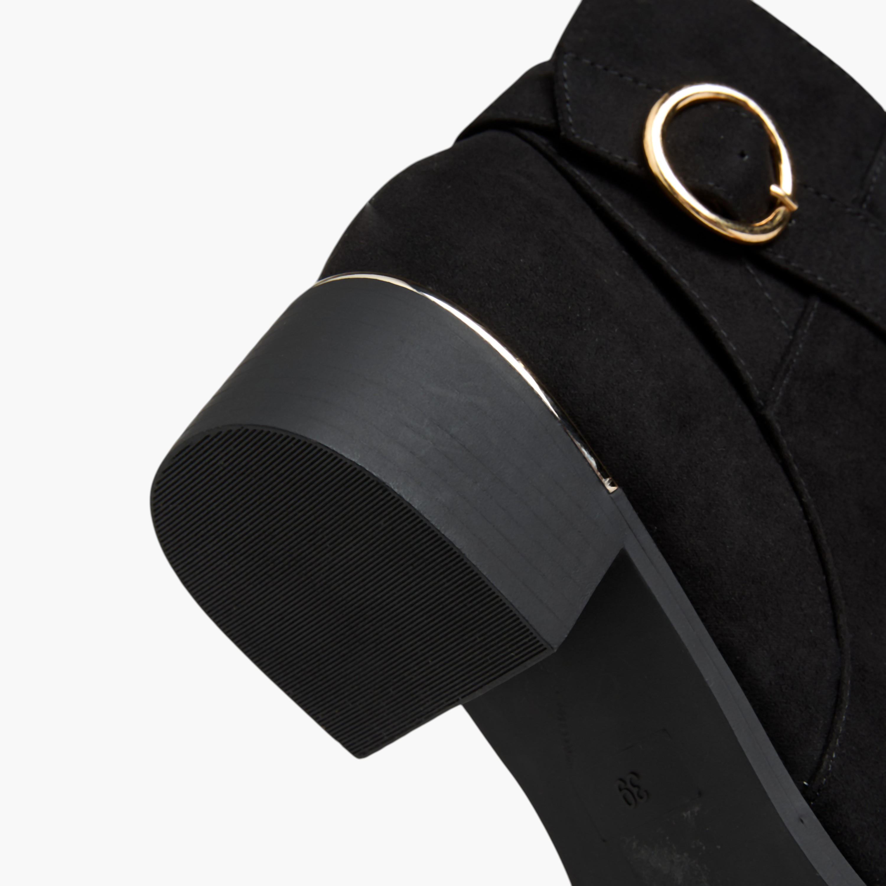 Flora Bella Solid Ankle Boots with Zip Closure-women-shoes-boots-image-5