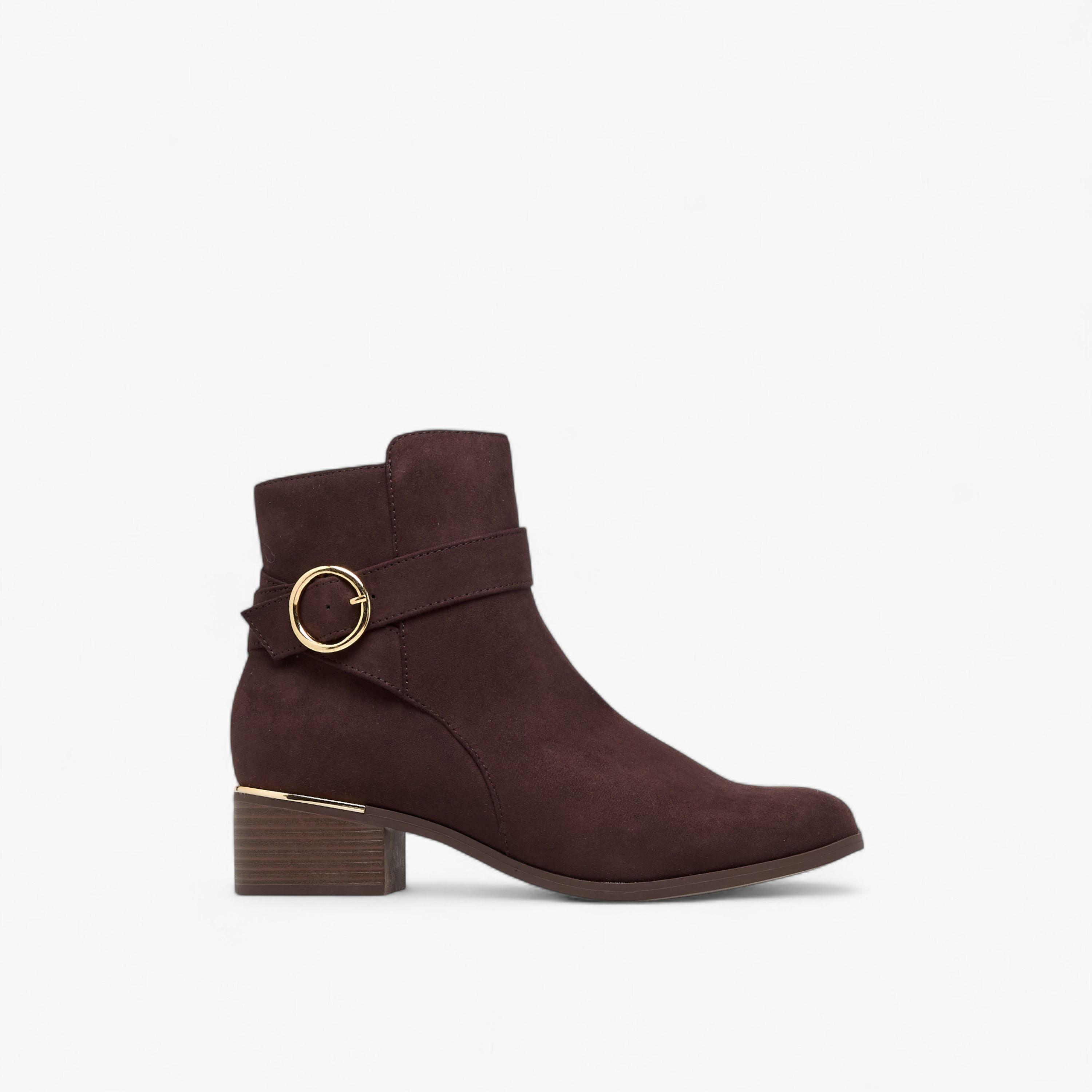 بوت سادة بطول الكاحل وسحاب إغلاق من فلورا بيلا-women-shoes-boots-image-3