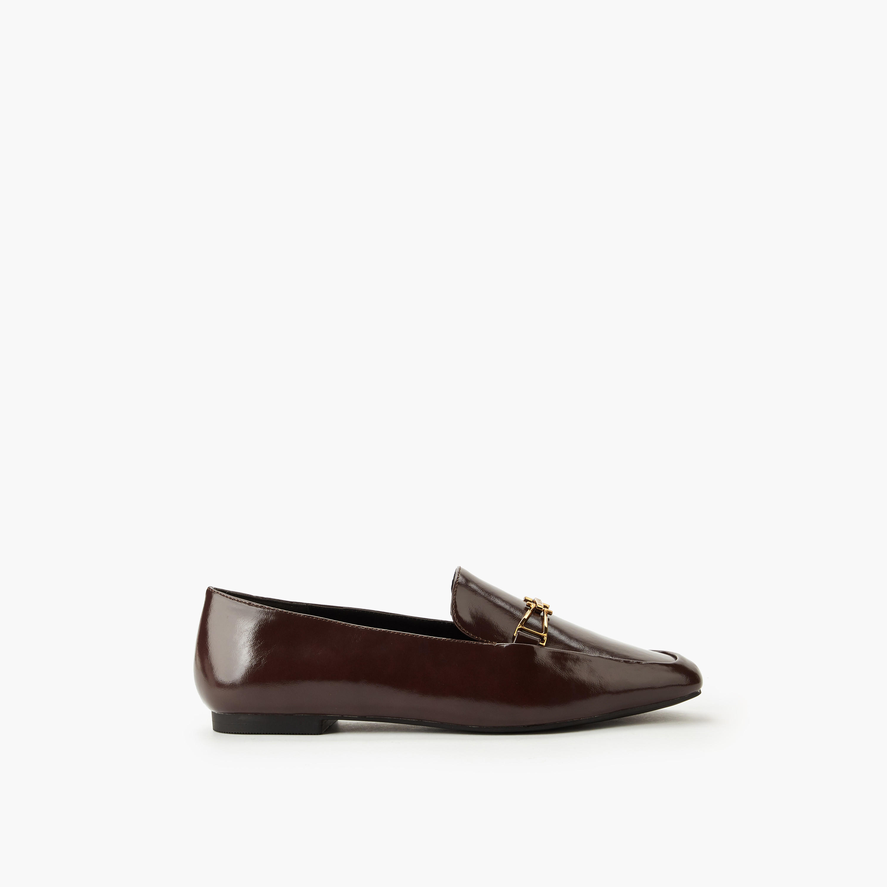 حذاء سهل الارتداء بزينة معدنية للنساء من سيليست-women-shoes-flats-loafers-image-3