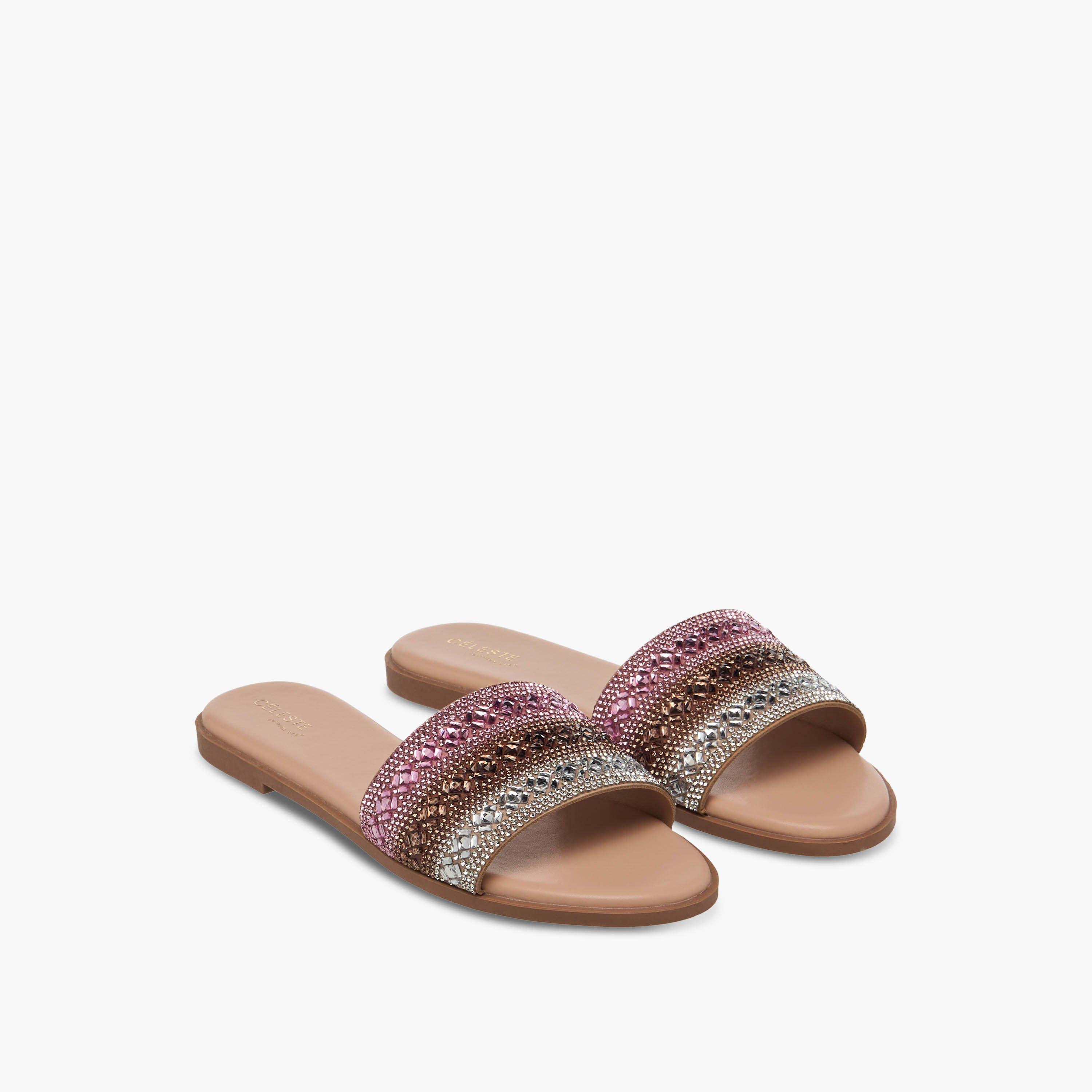 صندل سهل الارتداء مزين للنساء من سيليست-women-shoes-flats-sandals-image-1