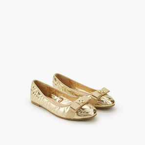 Celeste Women Quilted Bow Embellished Ballerina Shoes-women-image-1