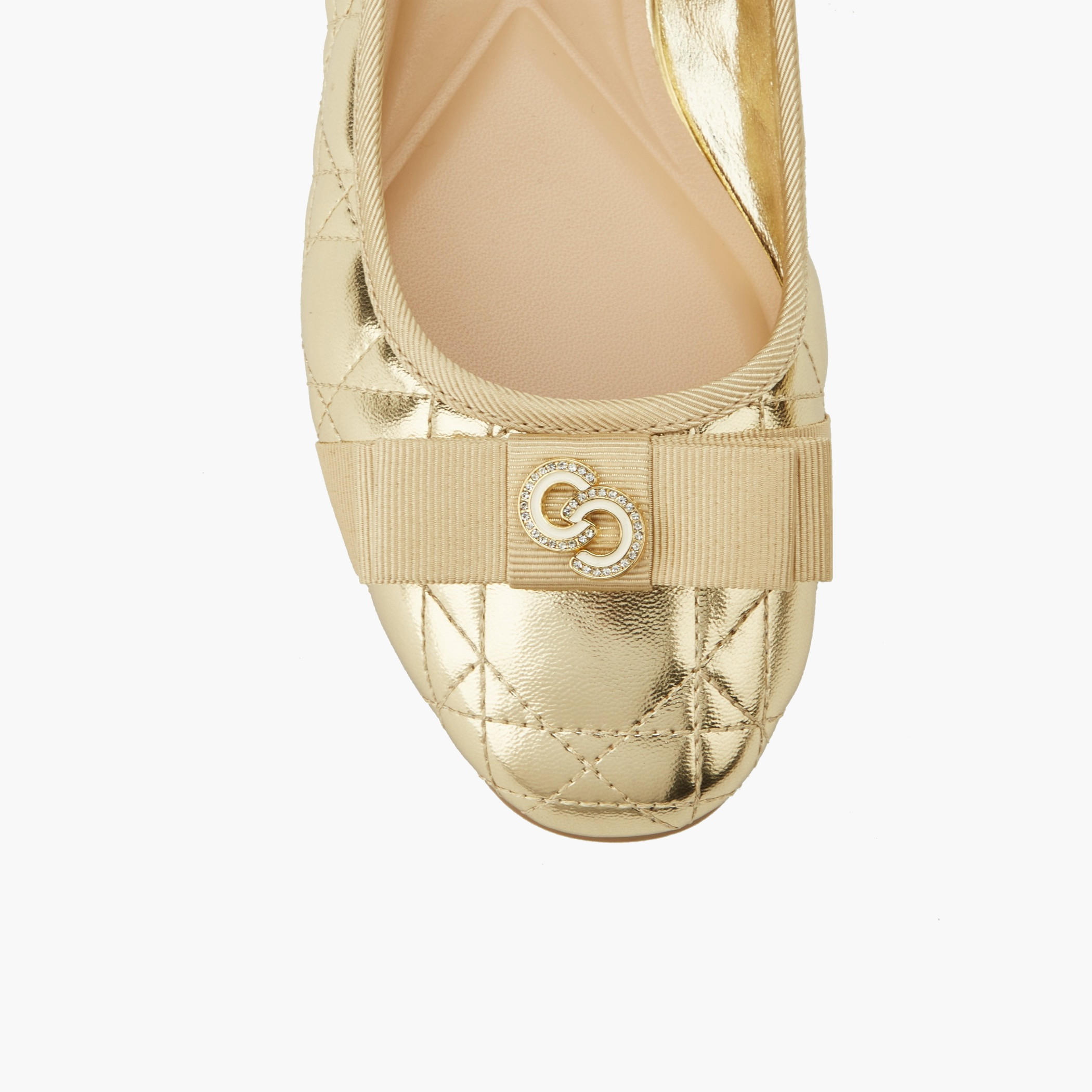 Celeste Women Quilted Bow Embellished Ballerina Shoes-women-shoes-ballerinas-image-4