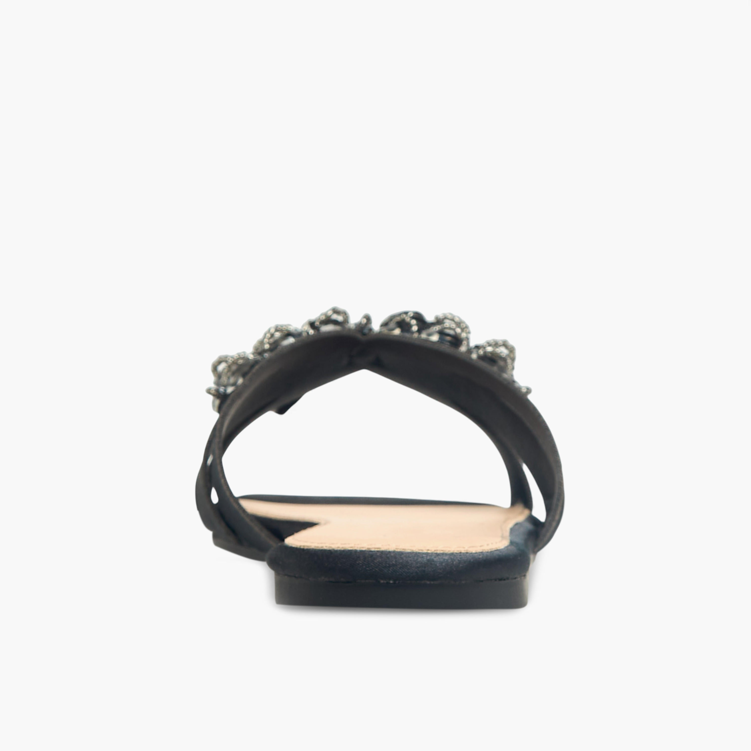 صندل مسطح سهل الارتداء مزين للنساء من فلورا بيلا-women-shoes-flats-sandals-image-4