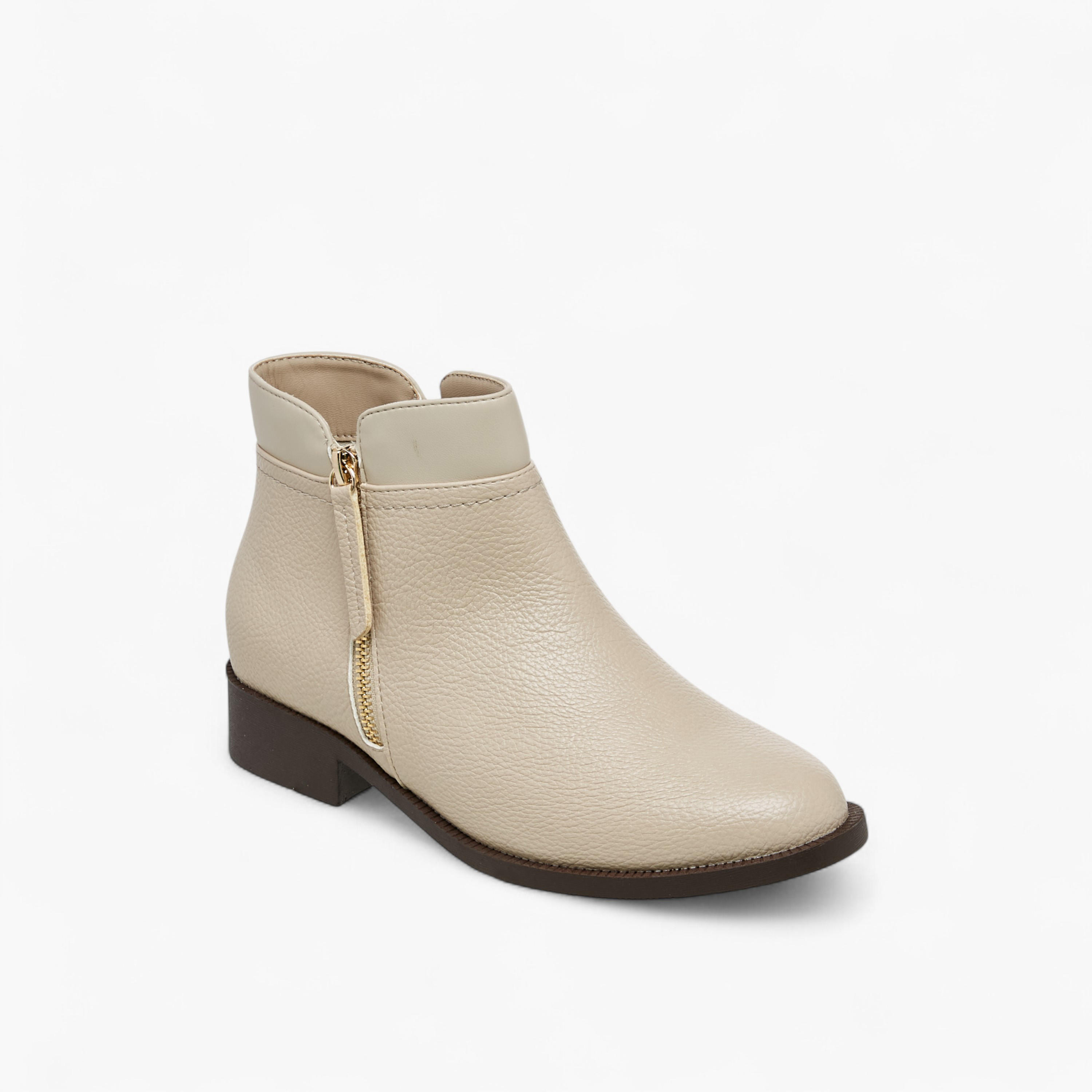 بوت بطول الكاحل سادة بسحاب إغلاق من فلورا بيلا-women-shoes-boots-image-2