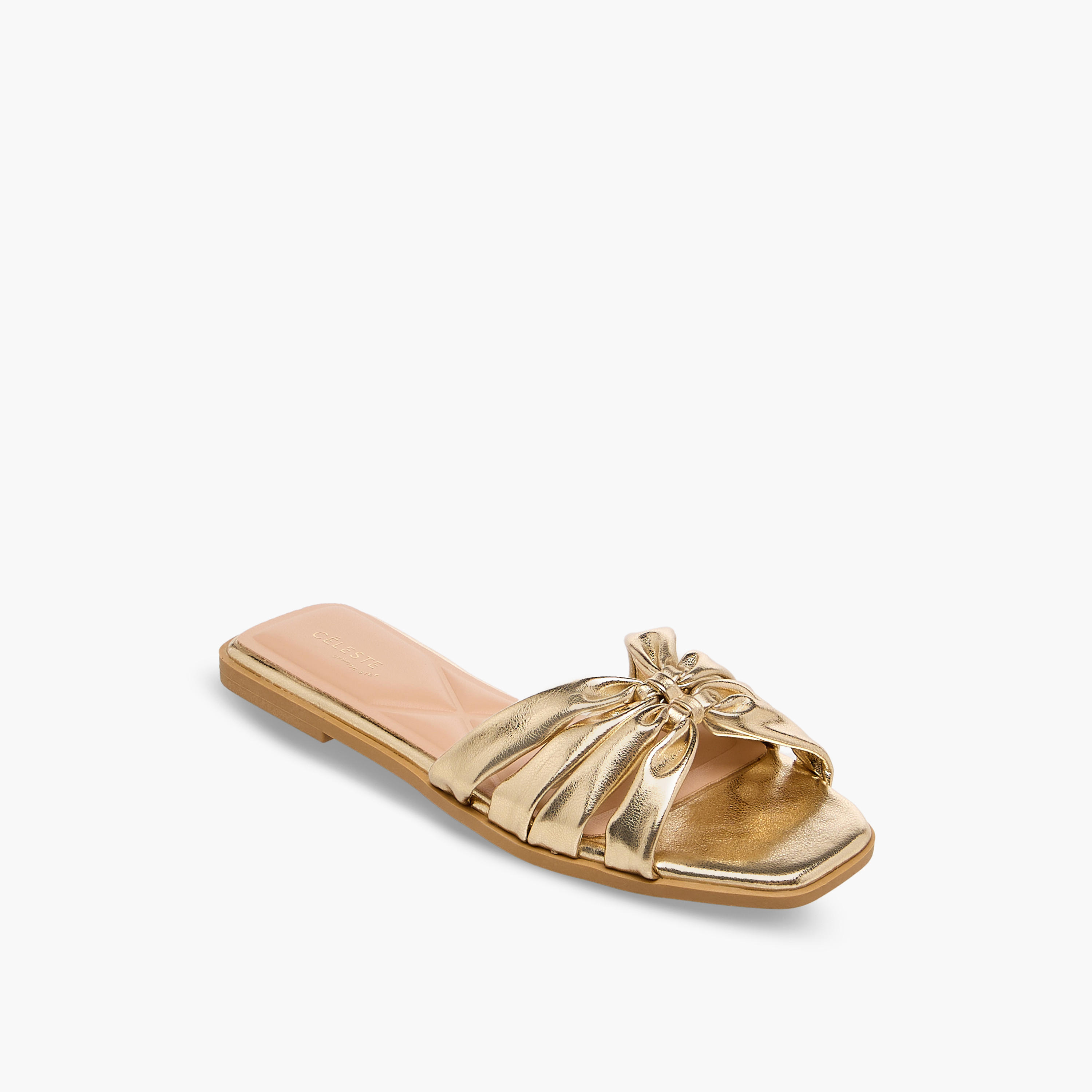 Celeste Women Textured Flat Sandals-women-shoes-flats-sandals-image-2
