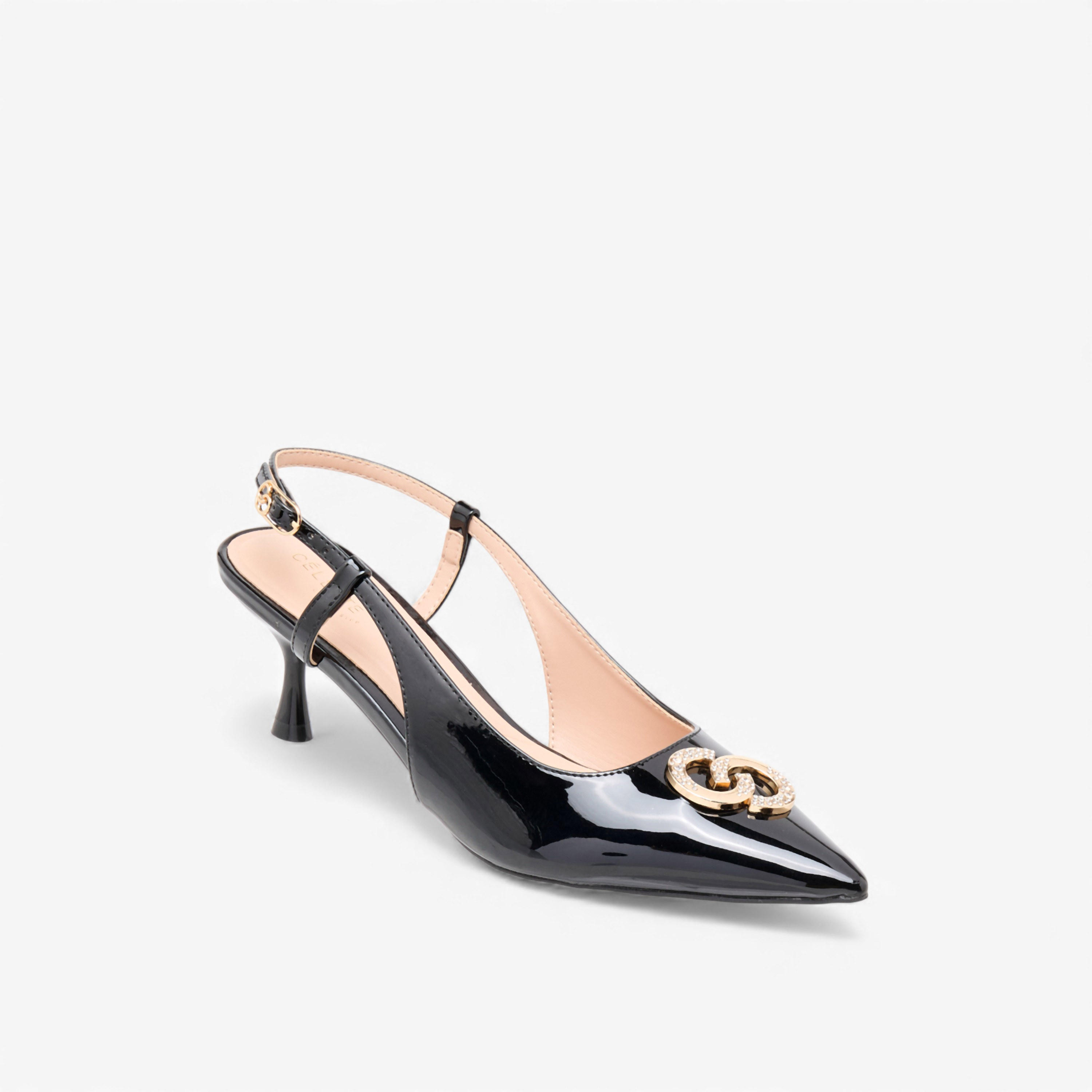 حذاء بكعب صغير مزين للنساء من سيليست-women-shoes-heels-image-2