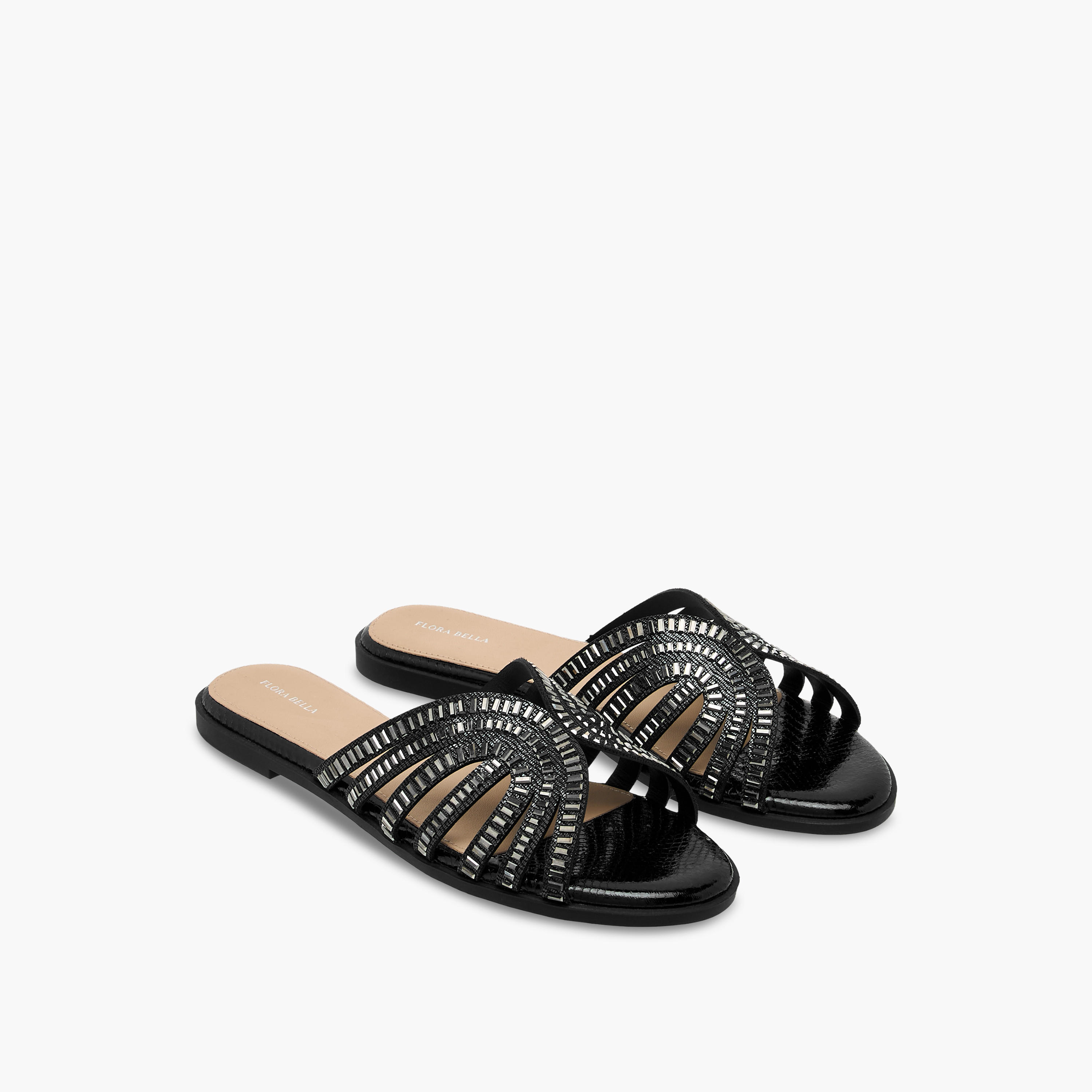 صندل سهل الارتداء بتزيينات للنساء من فلورا بيلا-women-shoes-flats-sandals-image-1