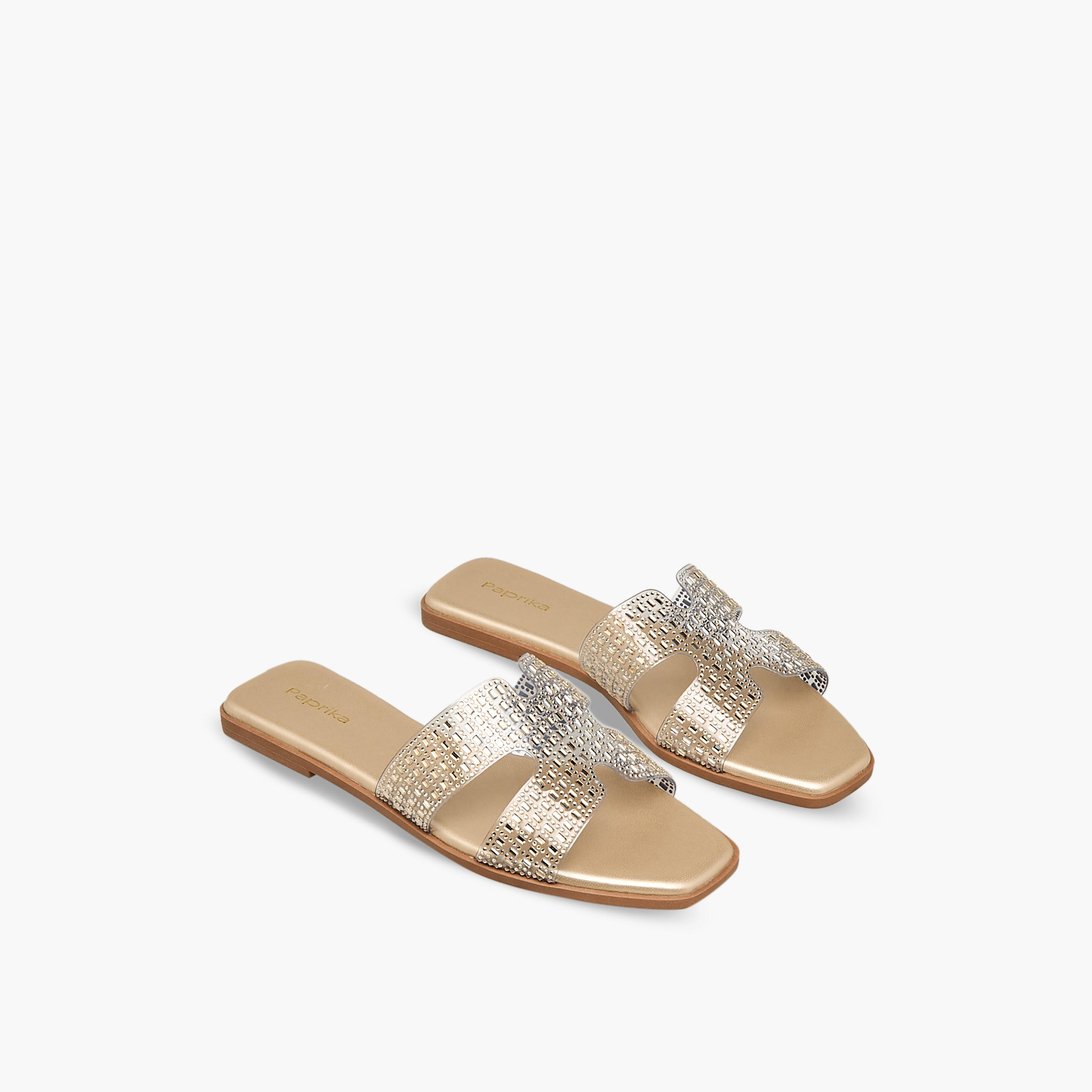 Paprika Women Embellished Slip-On Flat Sandals-women-shoes-flats-sandals-image-1