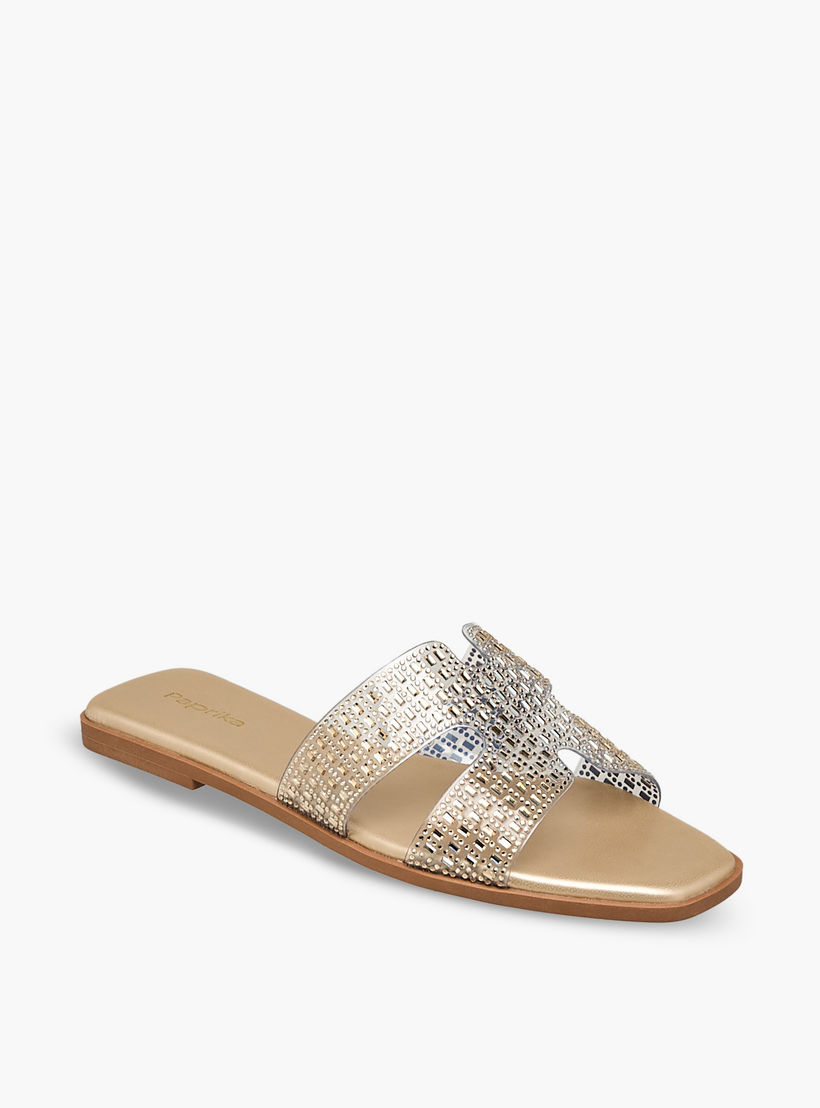 Paprika Women Embellished Slip-On Flat Sandals-women-shoes-flats-sandals-image-2