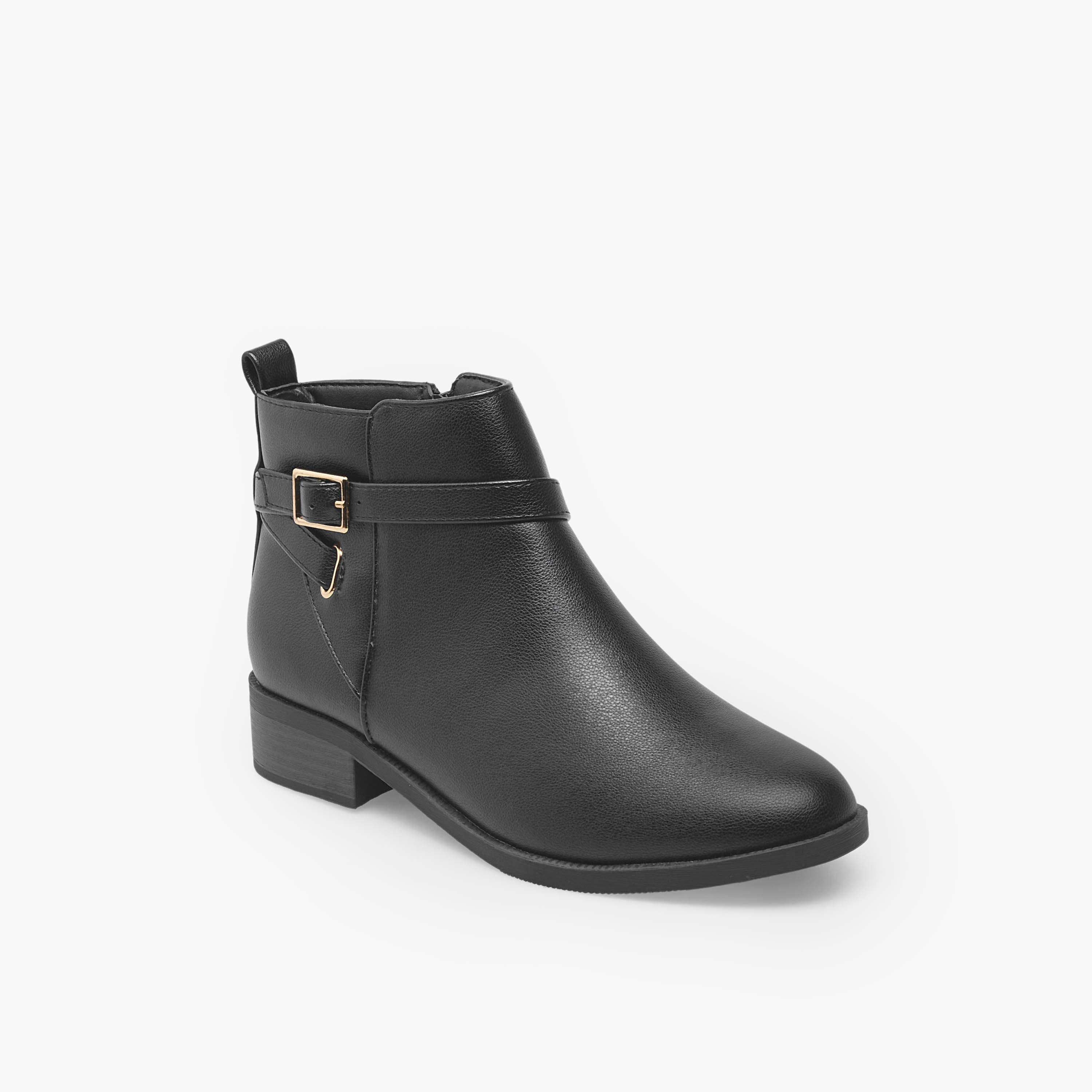 Flora Bella Women Zip Closure Ankle Boots-women-shoes-boots-image-2