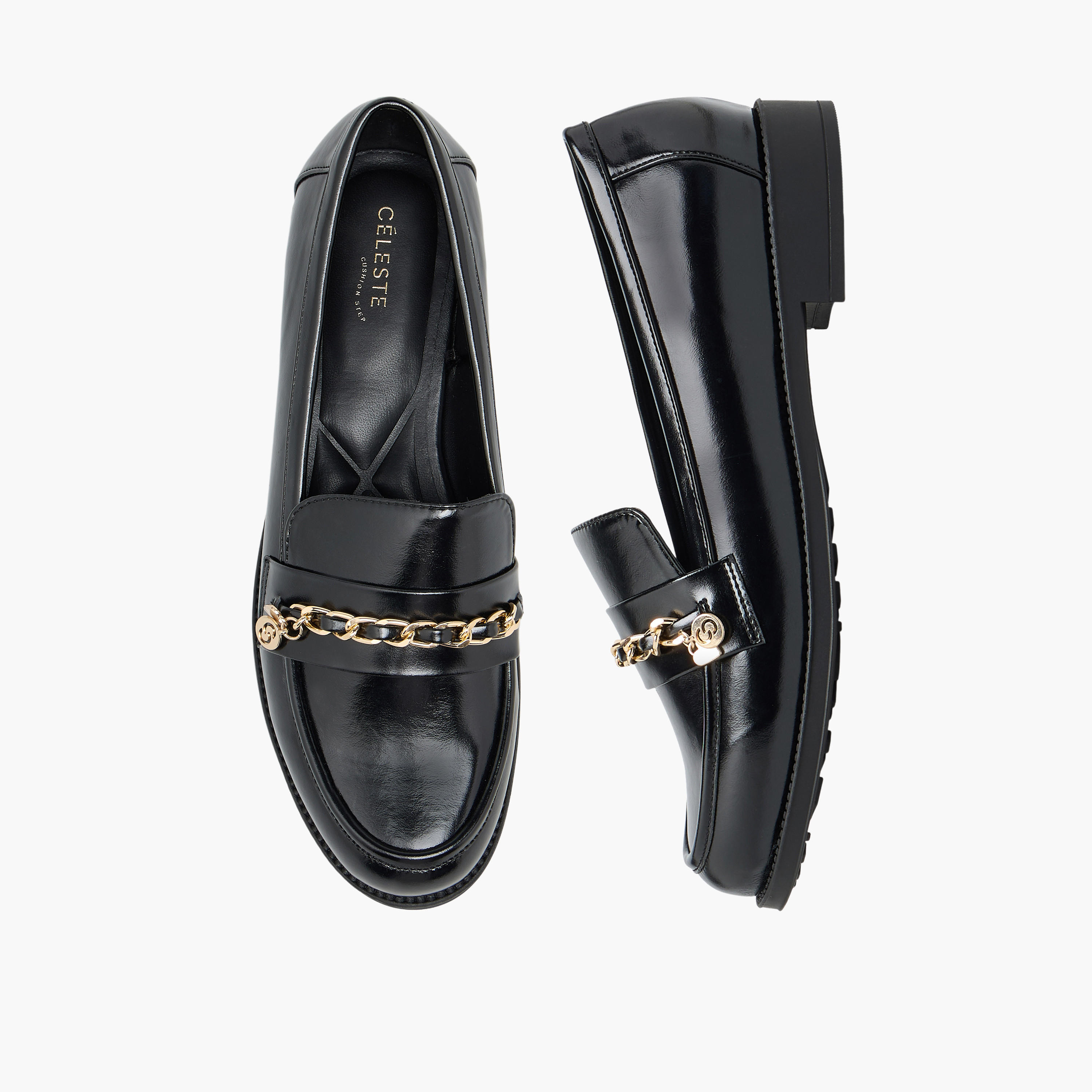 Celeste Women Metal Accent Loafers-women-shoes-flats-loafers-image-1