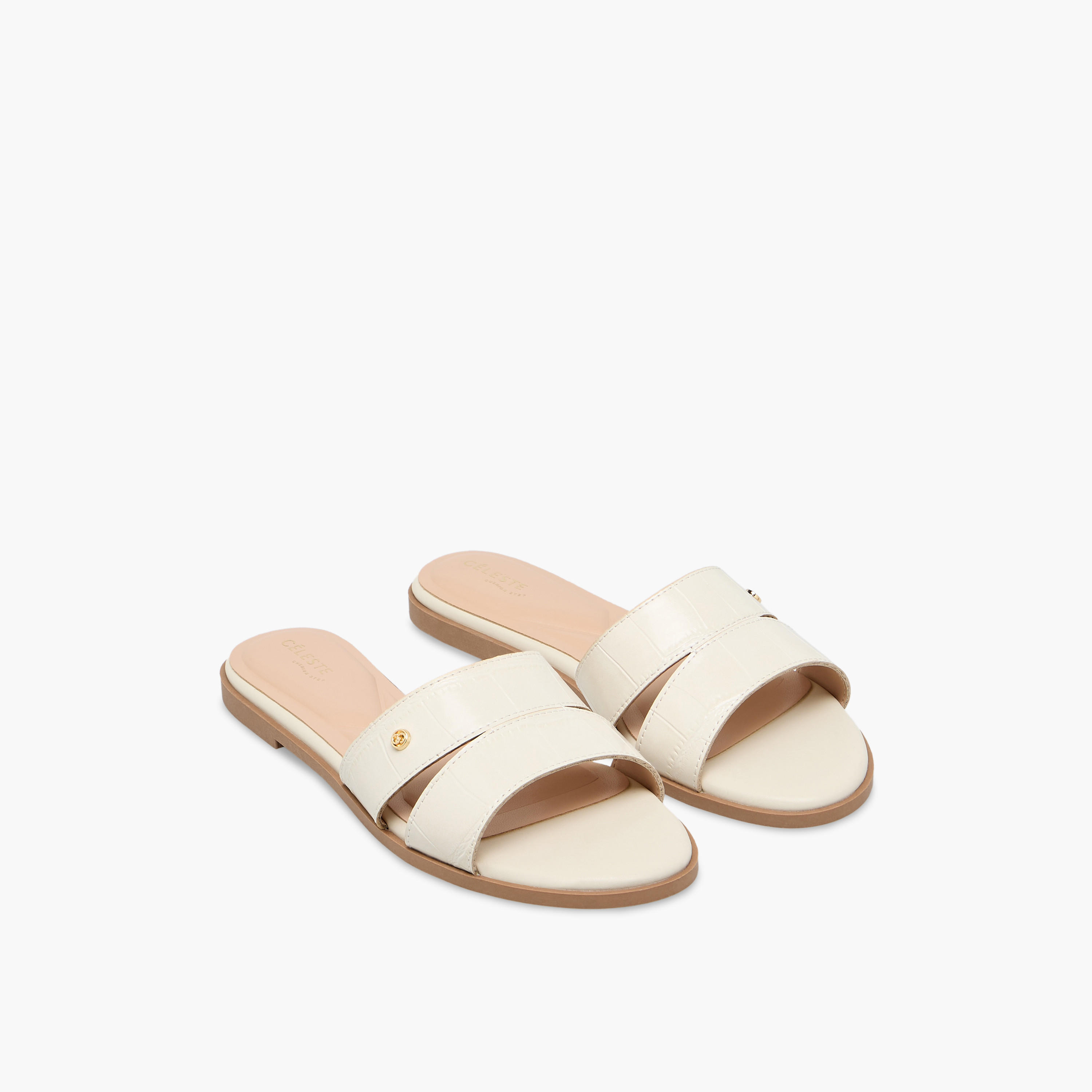 صندل سهل الارتداء بارز الملمس للنساء من سيليست-women-shoes-flats-sandals-image-1