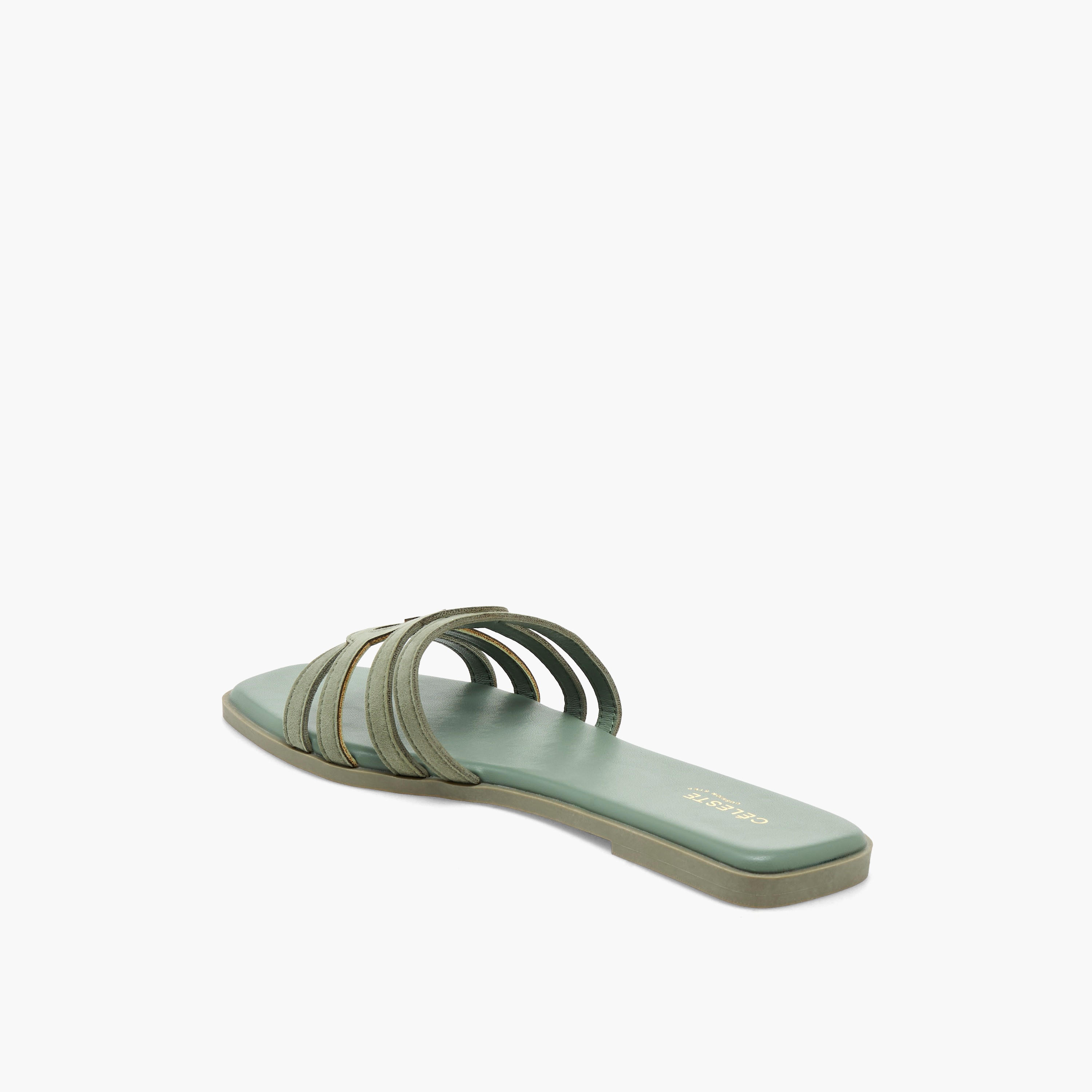 صندل جلد سويدي بأحزمة سهل الارتداء للنساء من سيليست-women-shoes-sandals-flats-image-5