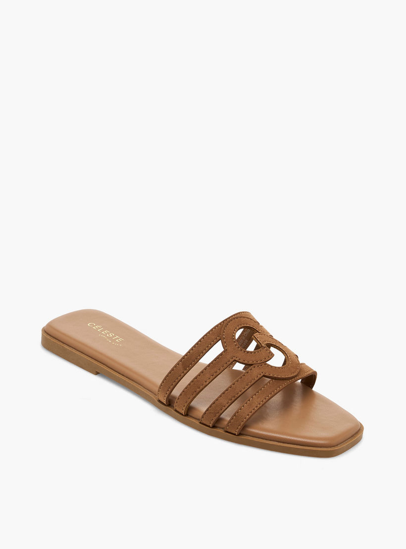 Celeste Women Suede Strappy Slip-On Sandals-women-shoes-sandals-flats-image-2