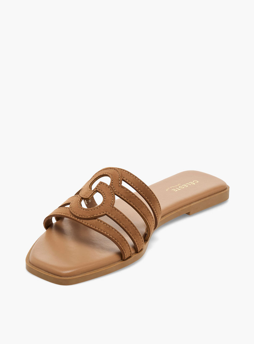 Celeste Women Suede Strappy Slip-On Sandals-women-shoes-sandals-flats-image-4