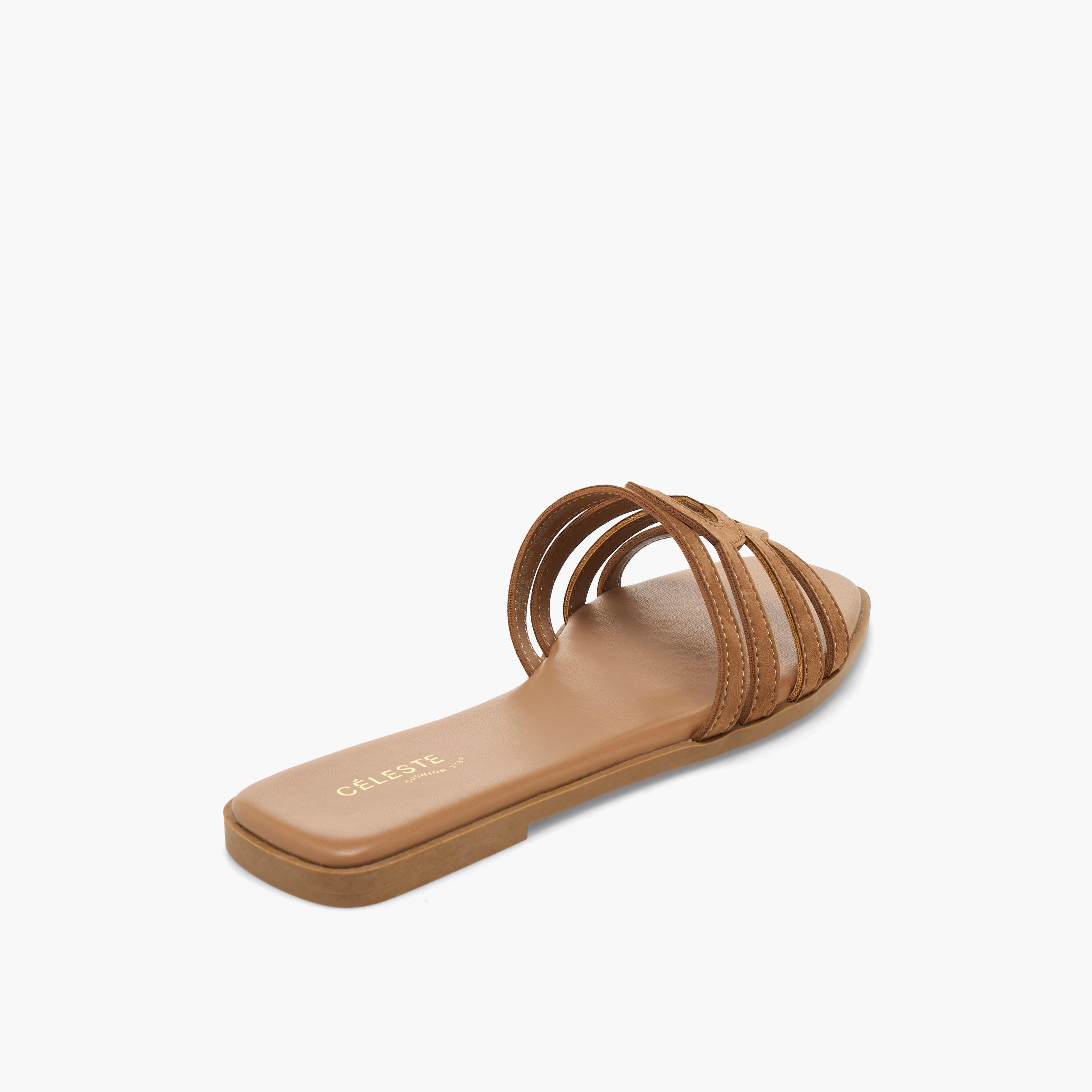 Celeste Women Suede Strappy Slip-On Sandals-women-shoes-sandals-flats-image-6