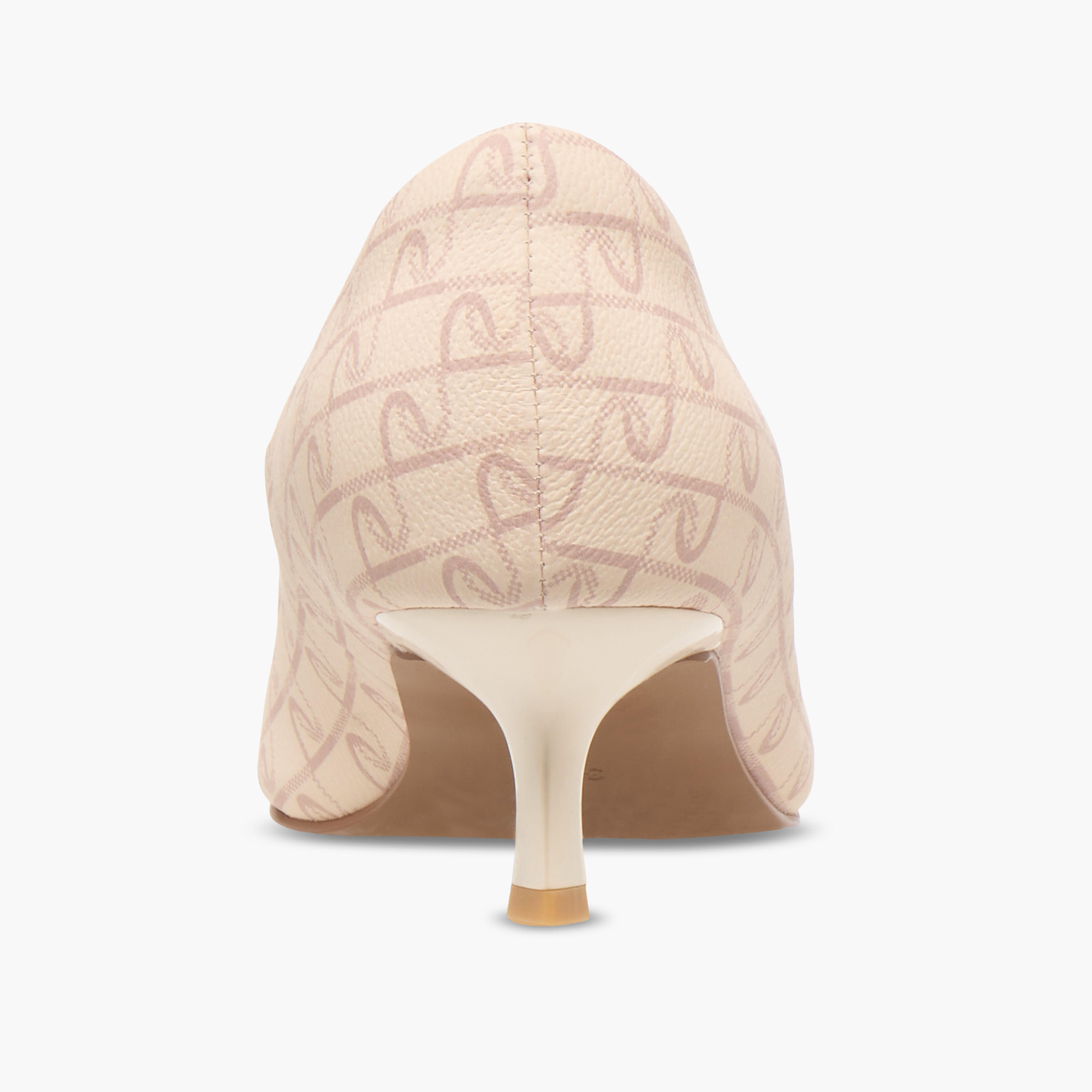 حذاء كلاسيكي سهل الارتداء بكعب صغير ومقدمة مدببة وطبعات مونوجرام من بابريكا-women-shoes-sandals-heeled-image-5