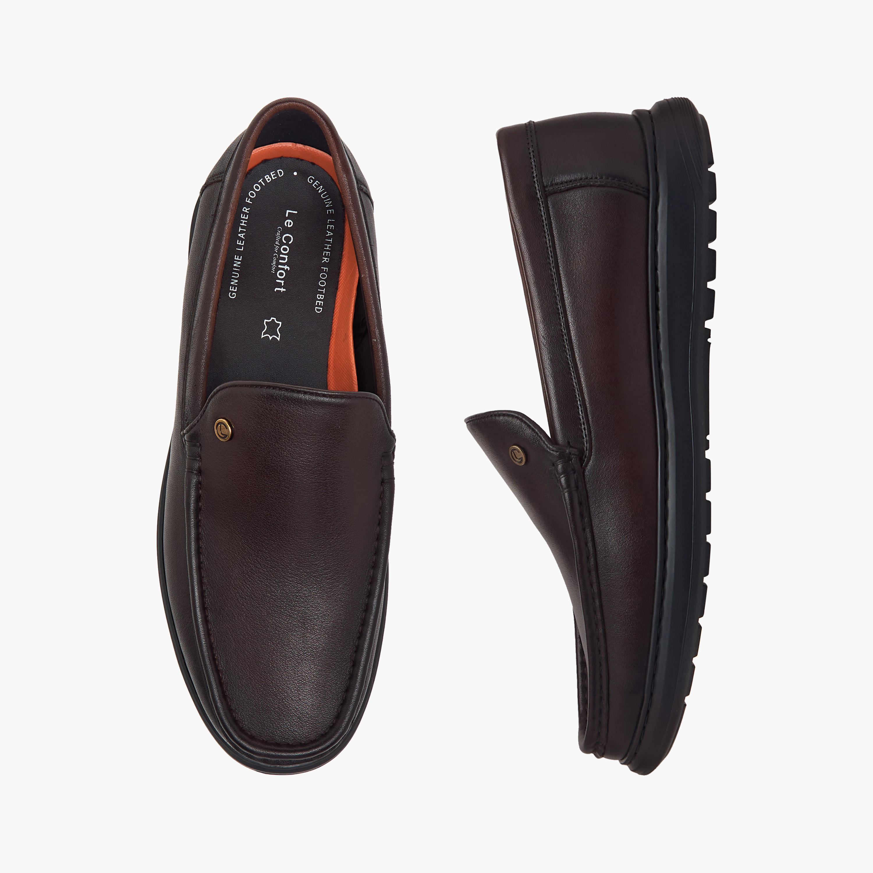 Le Confort Solid Slip-On Comfort Moccasins-men-shoes-formalshoes-image-1