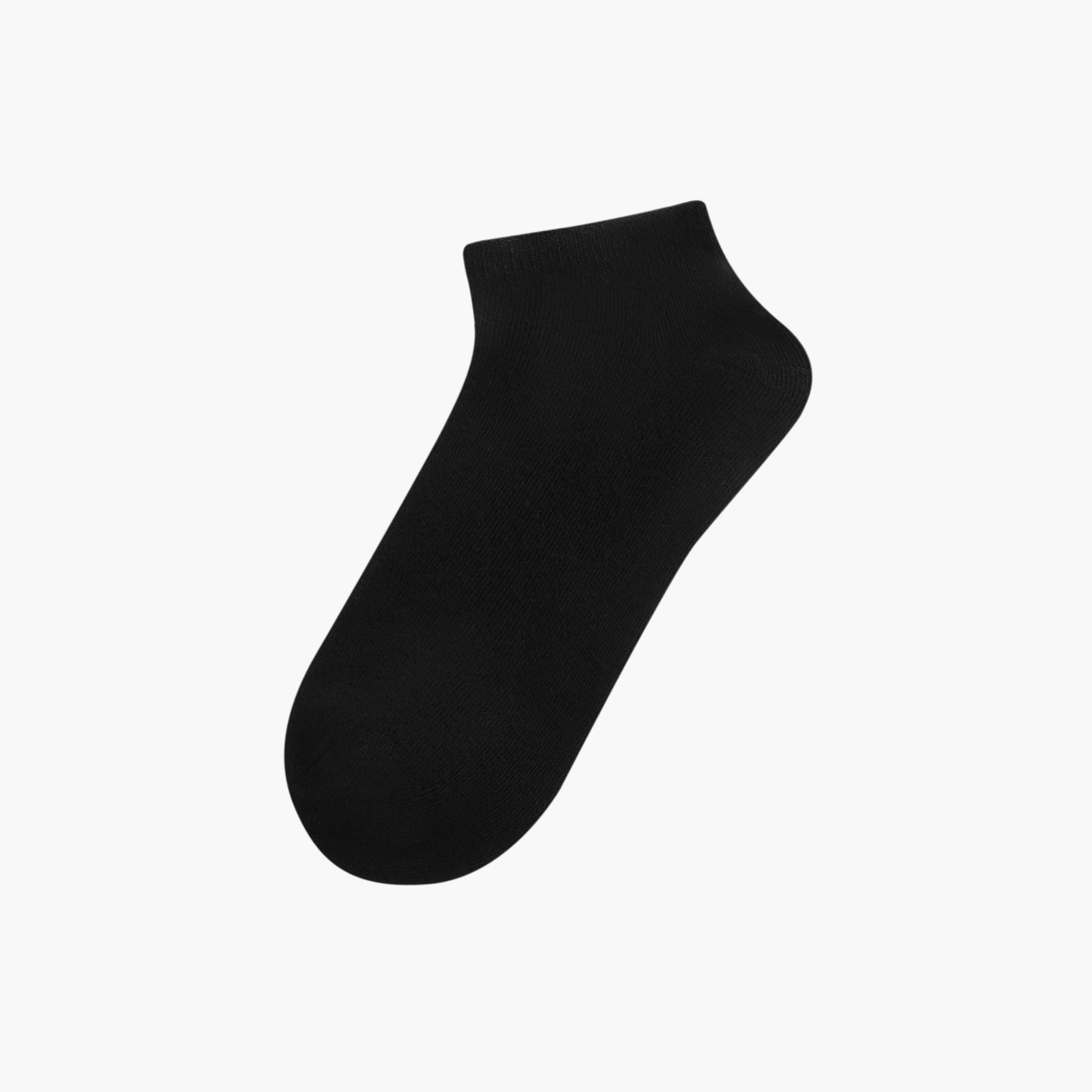 Gloo Textured Ankle Length Socks - Set of 5-women-socksandstockings-image-2