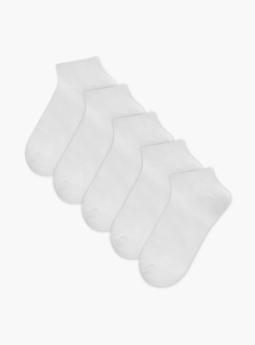 جوارب بارزة الملمس بطول الكاحل من جلوو - طقم من 5-women-socksandstockings-image-1
