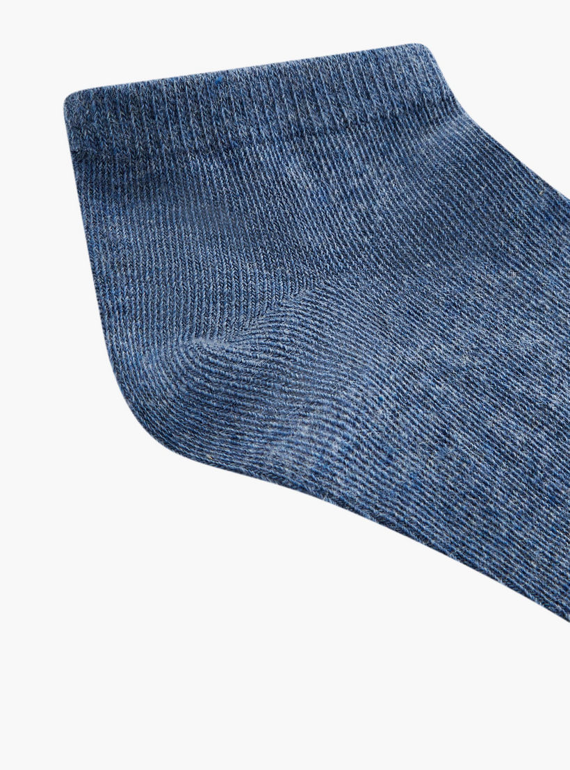 Gloo Solid Ankle Length Socks - Set of 5-women-socksandstockings-image-5