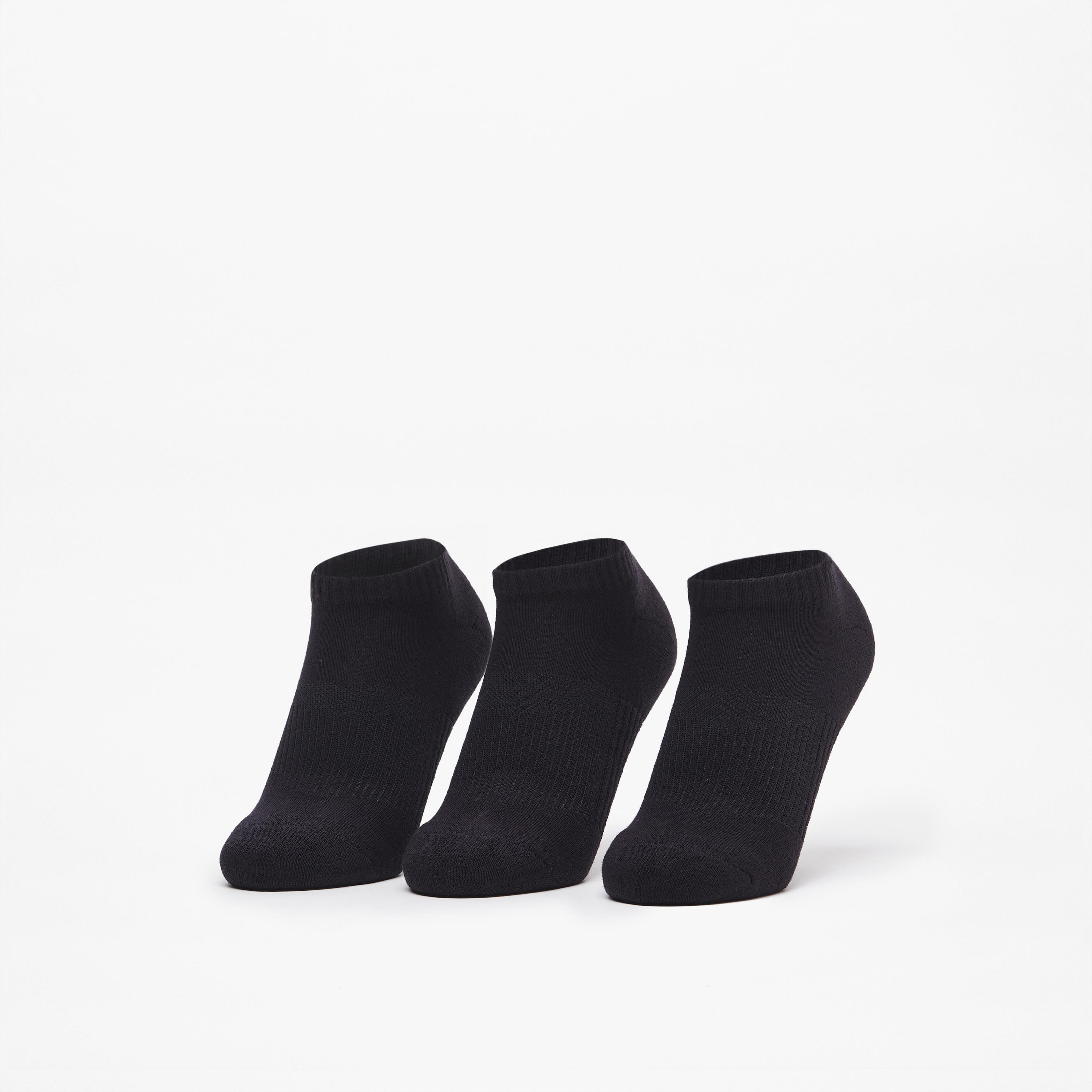 Gloo Solid Ankle Length Cushioned Socks - Set of 3-women-socksandstockings-image-1