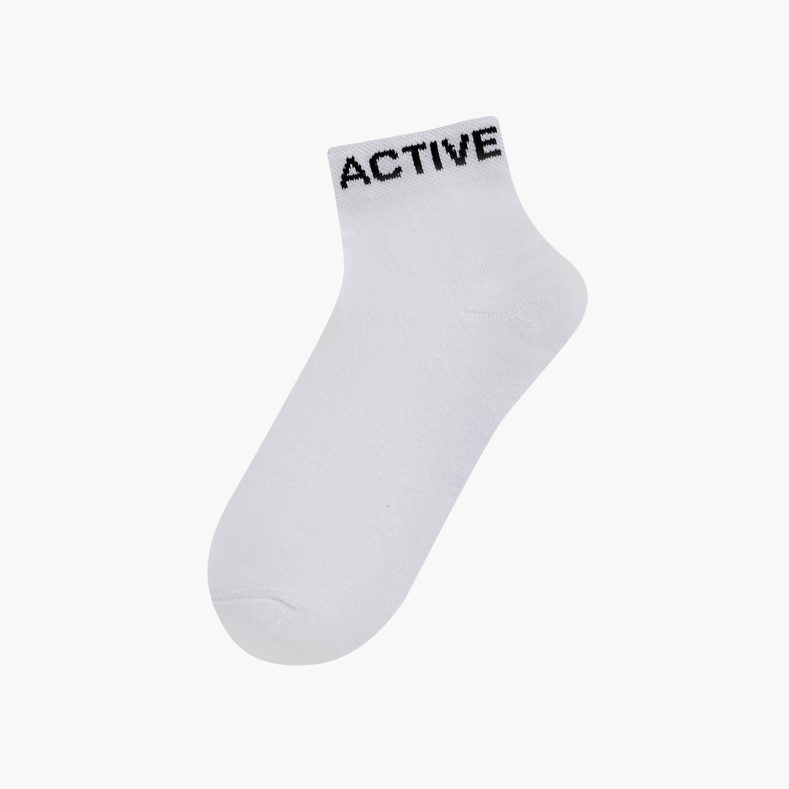 جوارب مبطنة نصف تيري طول الكاحل بطبعات من جلو - طقم من 5 أزواج-women-socksandstockings-image-2