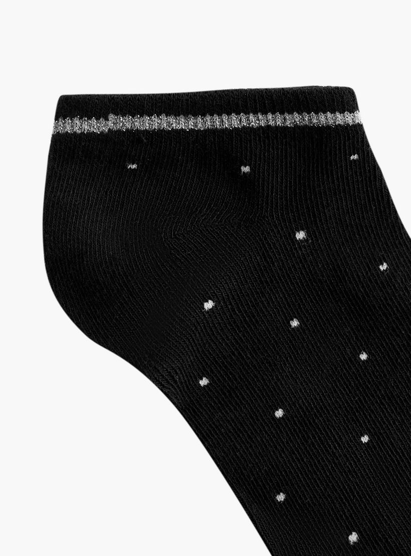 Gloo Assorted Ankle Length Socks - Set of 5-women-socksandstockings-image-3