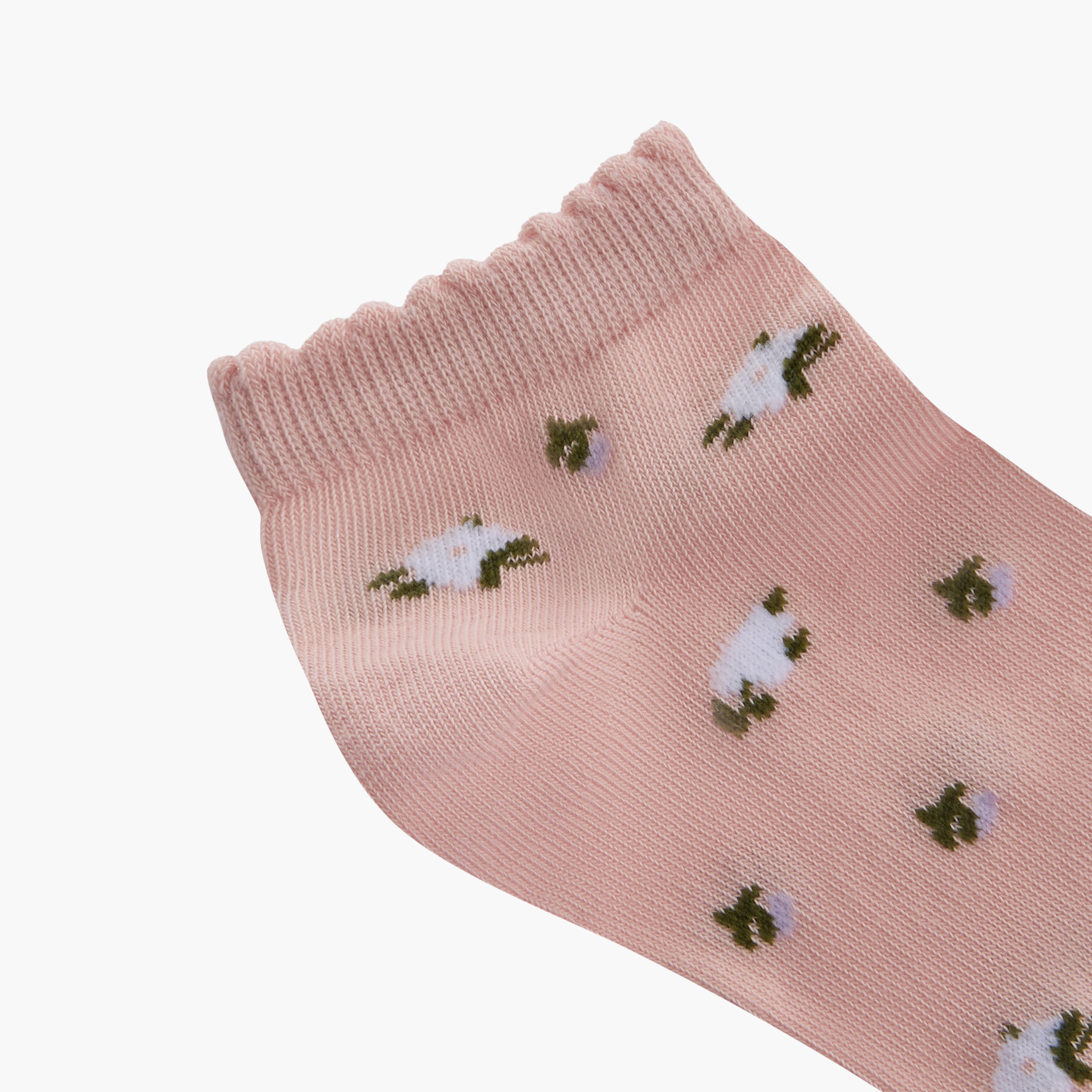Gloo Pack of 5 Ankle Length Cotton Socks-women-socksandstockings-image-3