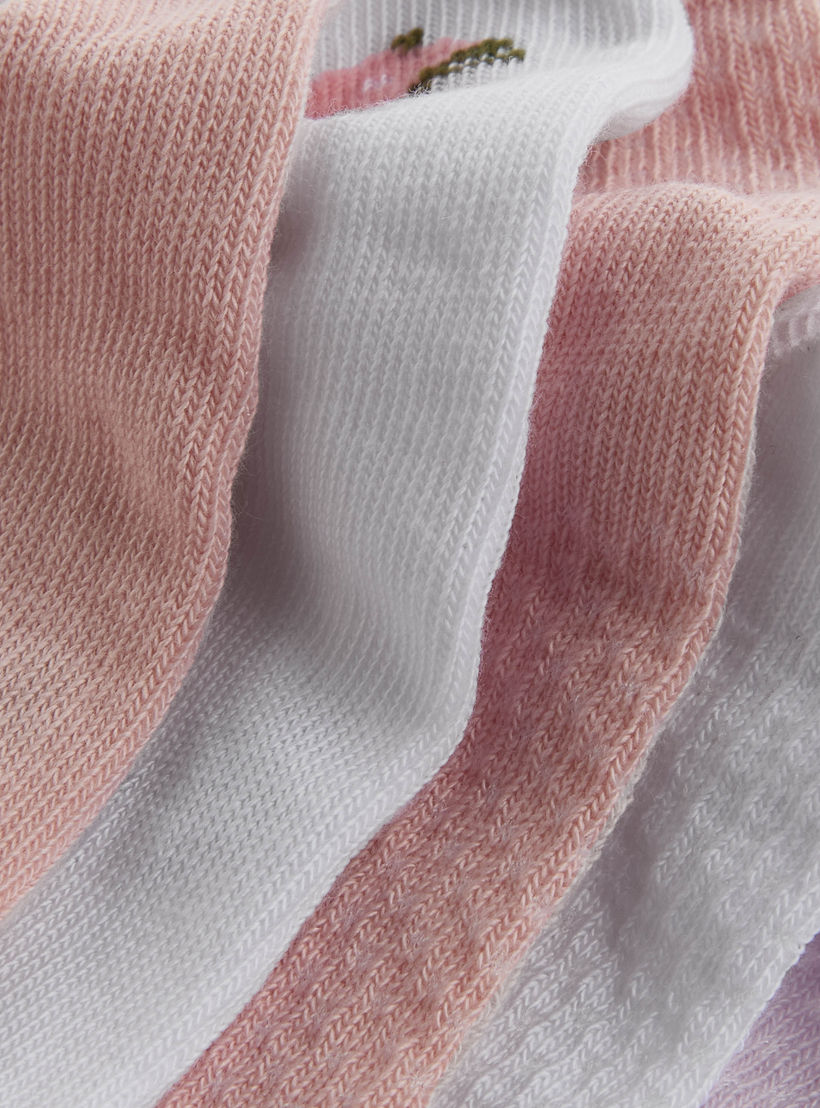 Gloo Pack of 5 Ankle Length Cotton Socks-women-socksandstockings-image-4