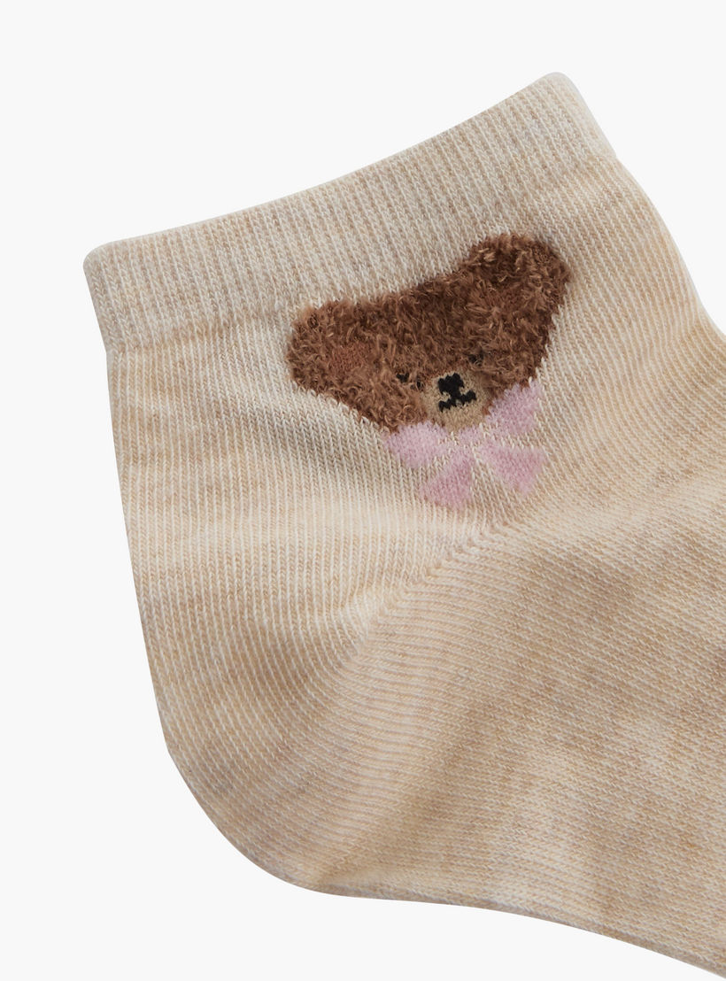Gloo Pack of 5 Ankle Length Cotton Socks-women-socksandstockings-image-3