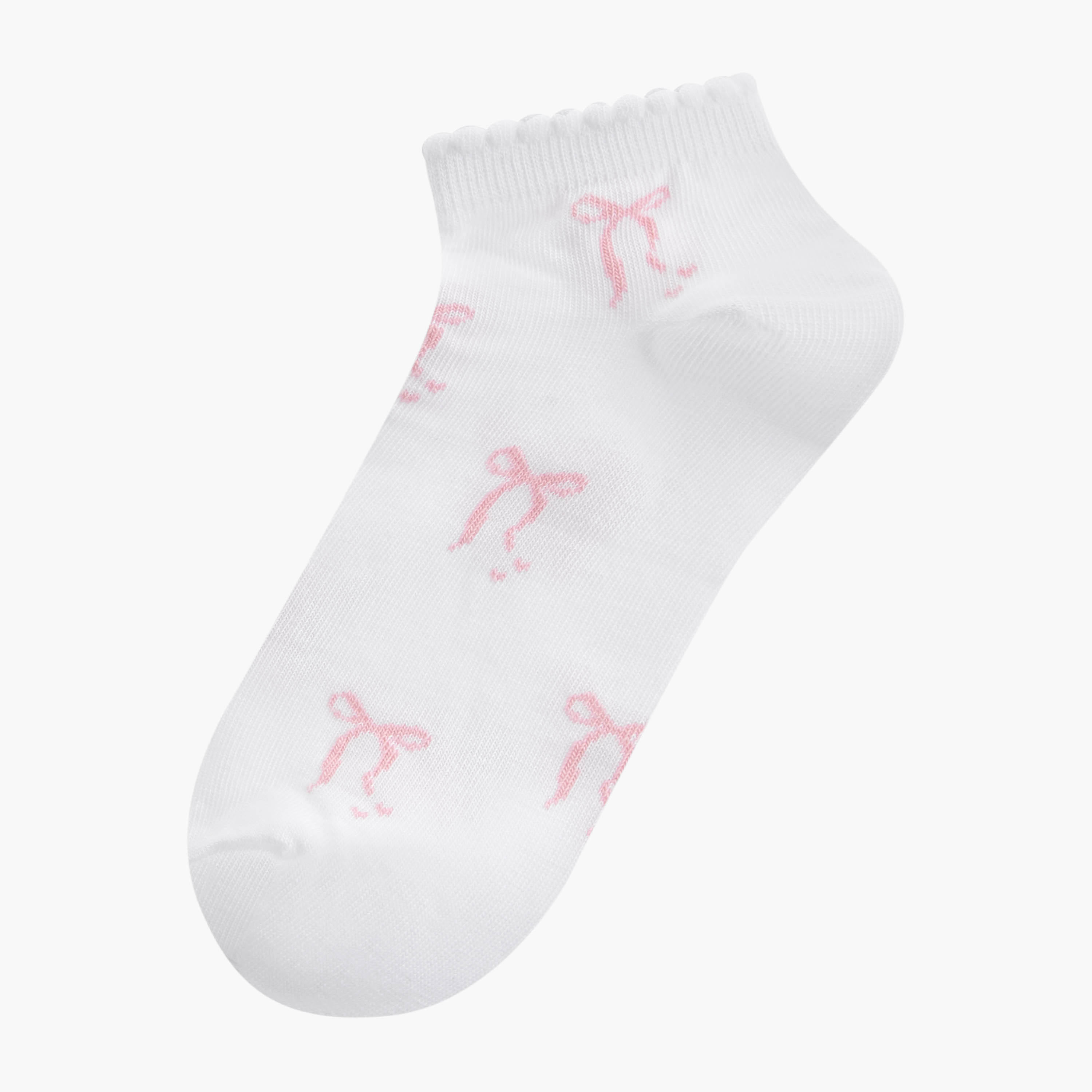 طقم من 5 - جوارب قطن طول الكاحل من جلوو-women-socksandstockings-image-2